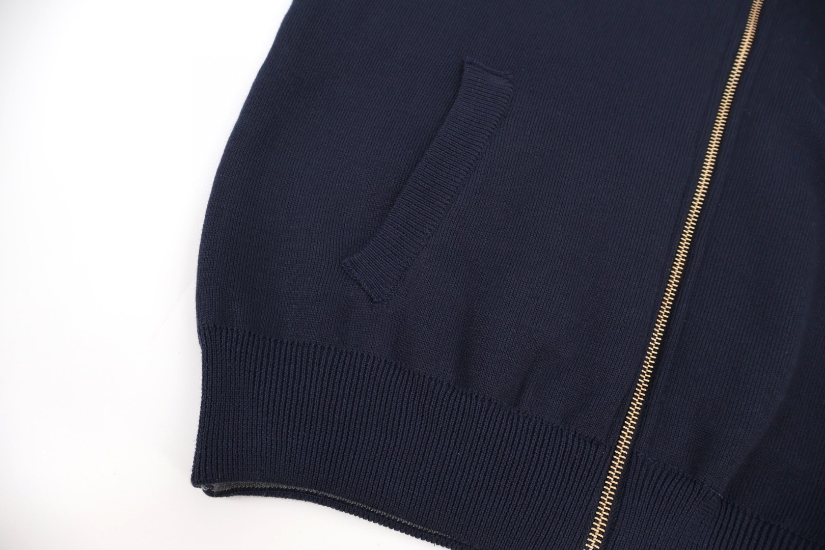 THOM BROWNE 贝壳章仔针织拉链外套 夹克 长袖 藏青色 B5 MKJ117E-Y3004-415