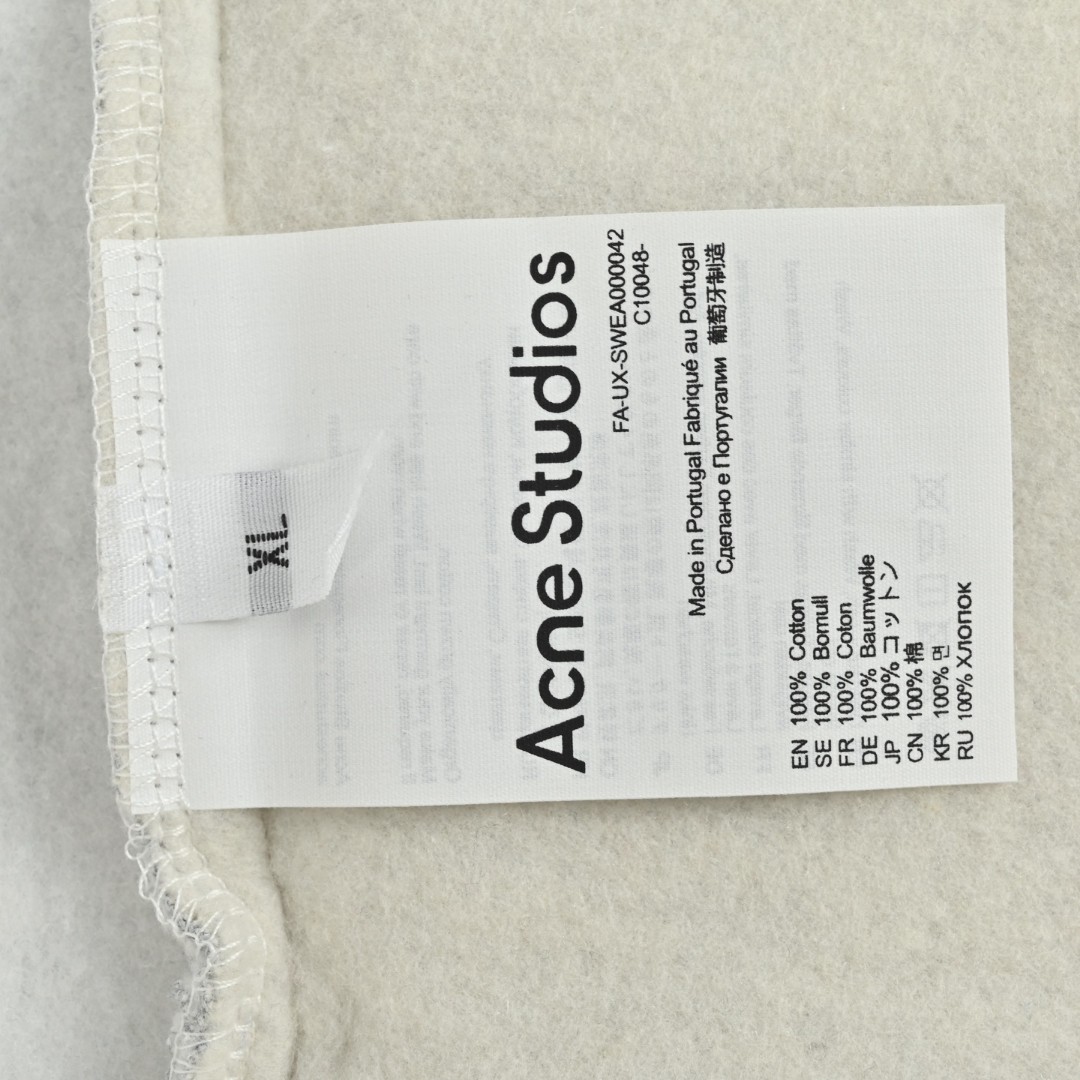 Acne Studios 后背立体刺绣logo拉链夹克 外套 卫衣 长袖 灰色 B0 CI0207-92H