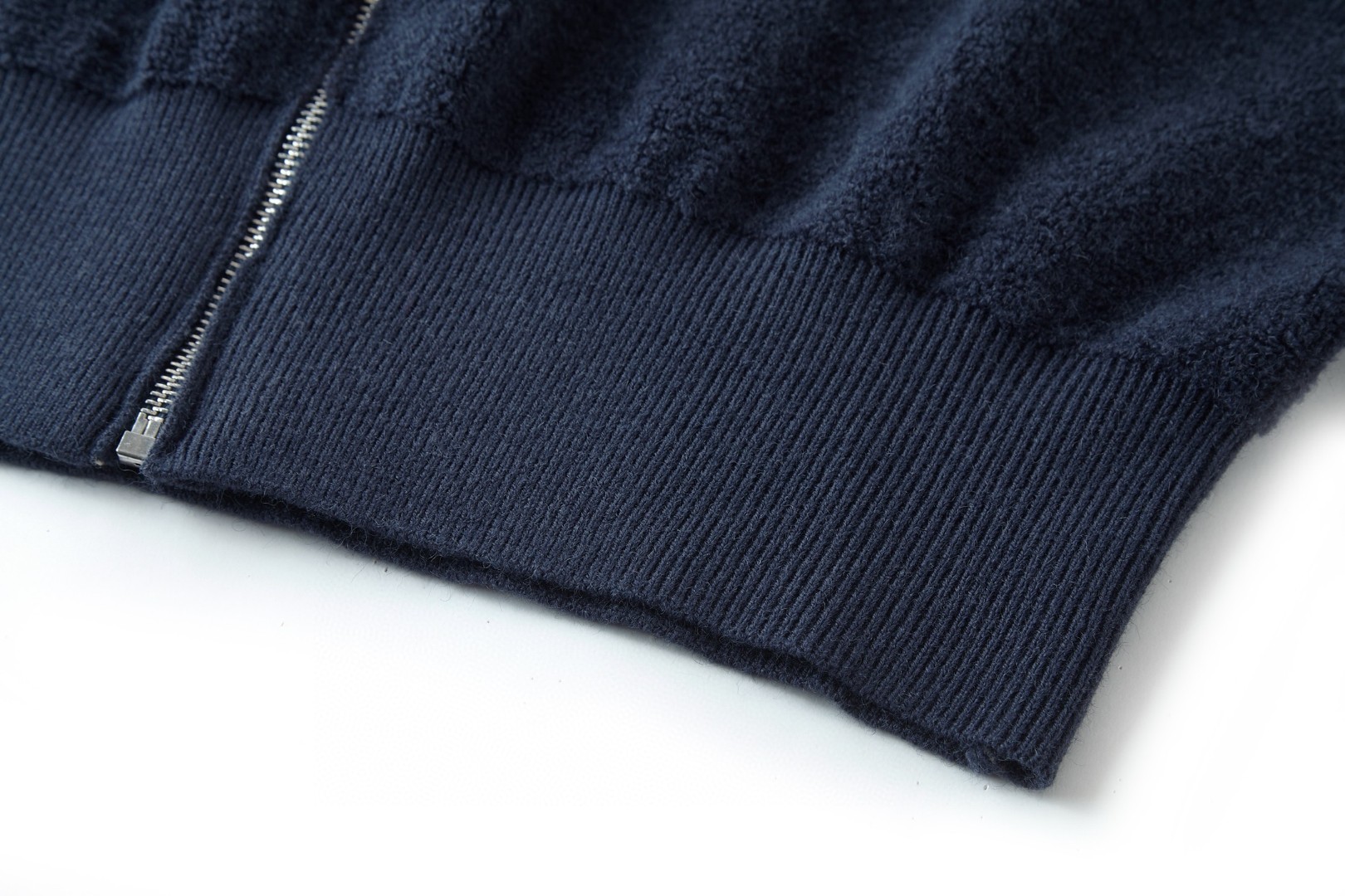 LOEWE 罗意威 刺绣小标羊毛针织拉链帽衫 卫衣 外套 长袖 蓝色 B0 H526Y16KAT-5110