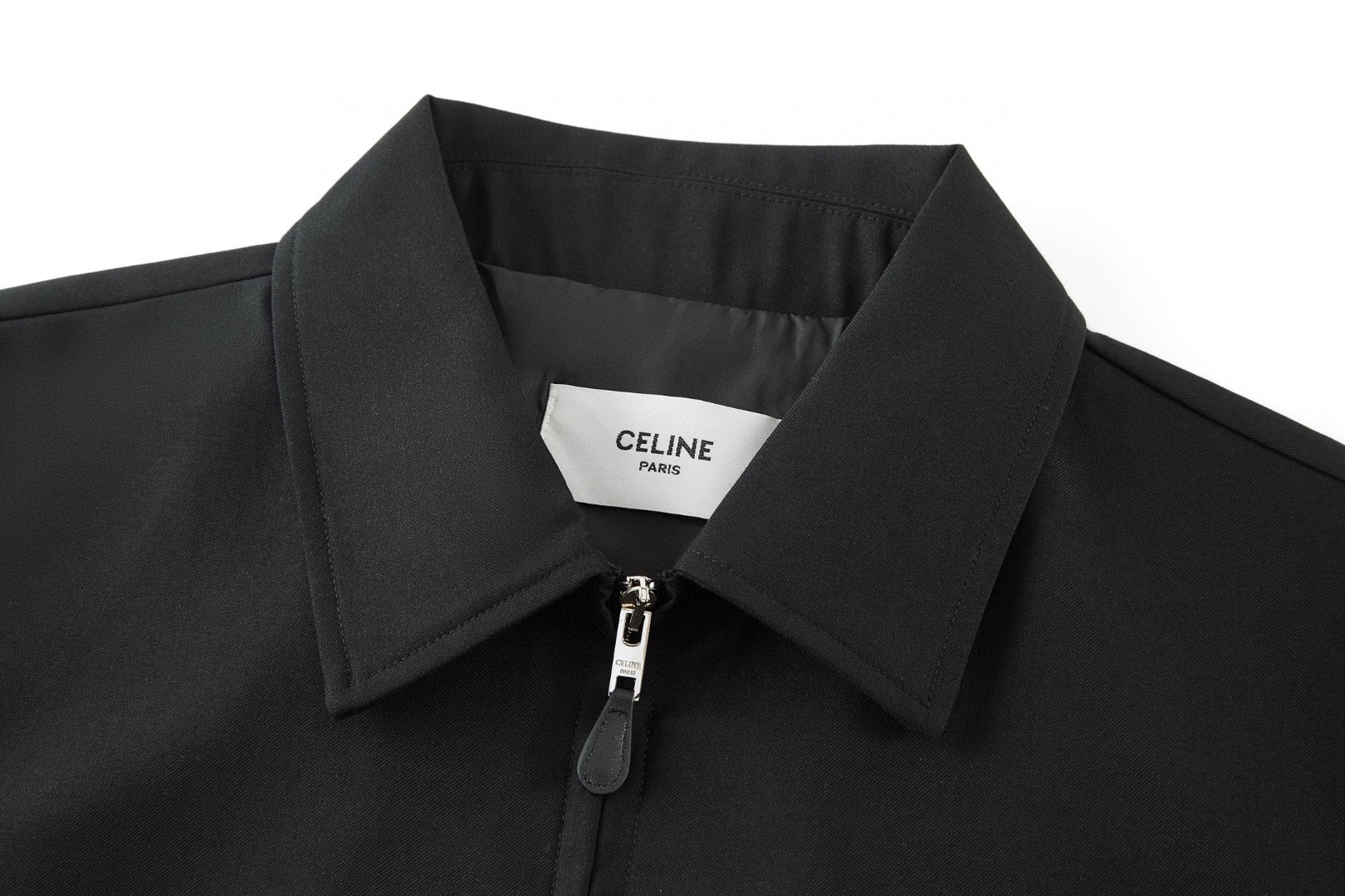 CELINE 赛琳 刺绣凯旋门干部夹克 外套 长袖 黑色 C0