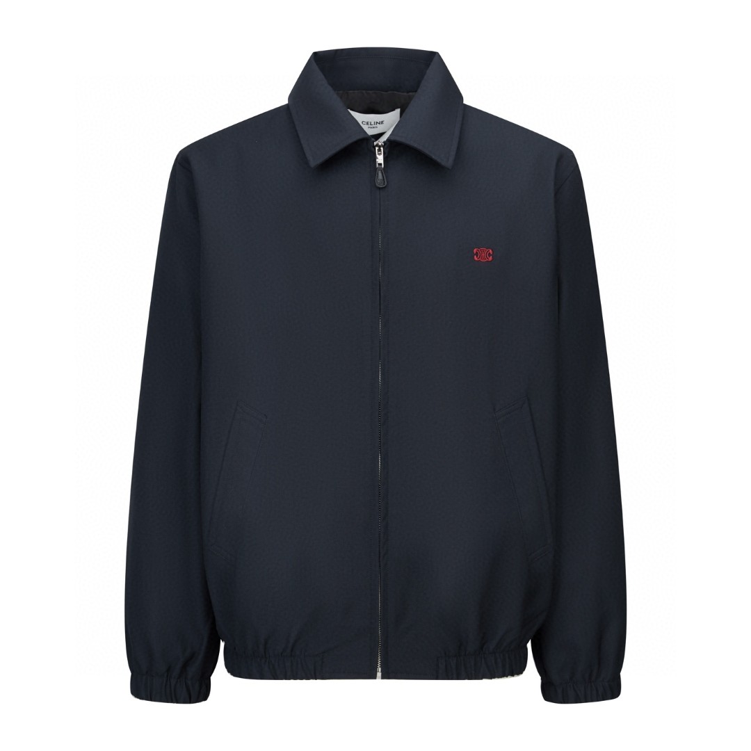 CELINE 赛琳 刺绣凯旋门干部夹克 外套 长袖 藏青色 C0 RV0RV777S-07MR