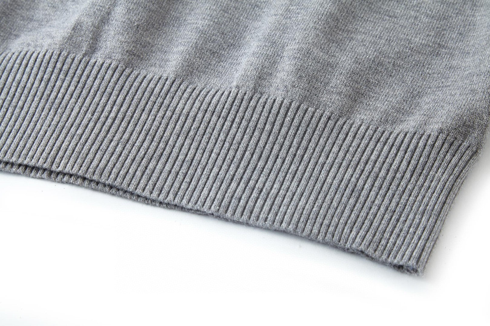 FENDI 芬迪 双F烫五金小标Polo衫 毛衣 针织衫 长袖 灰色 B0 FZC167AU84F0XW5