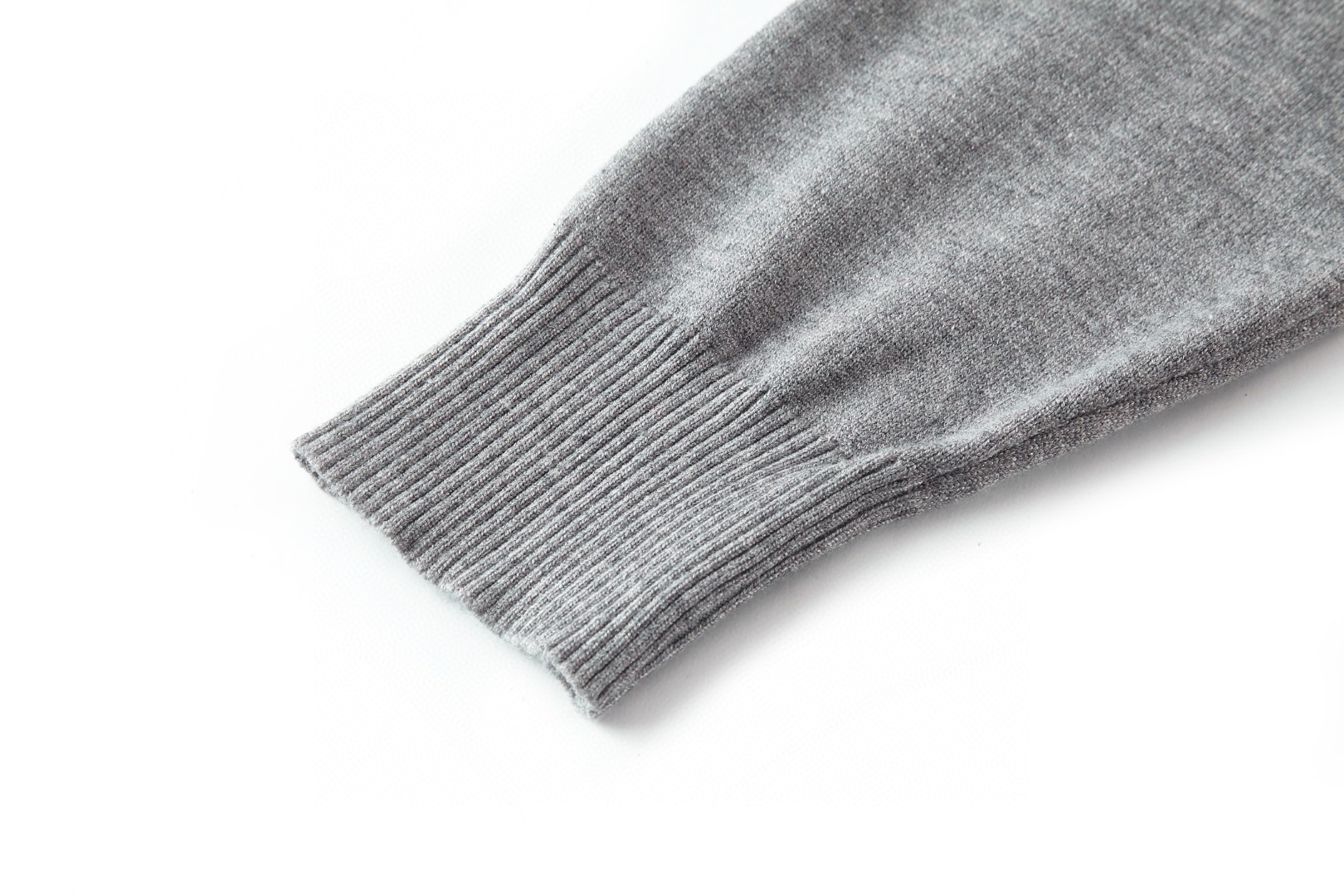 FENDI 芬迪 双F烫五金小标Polo衫 毛衣 针织衫 长袖 灰色 B0 FZC167AU84F0XW5