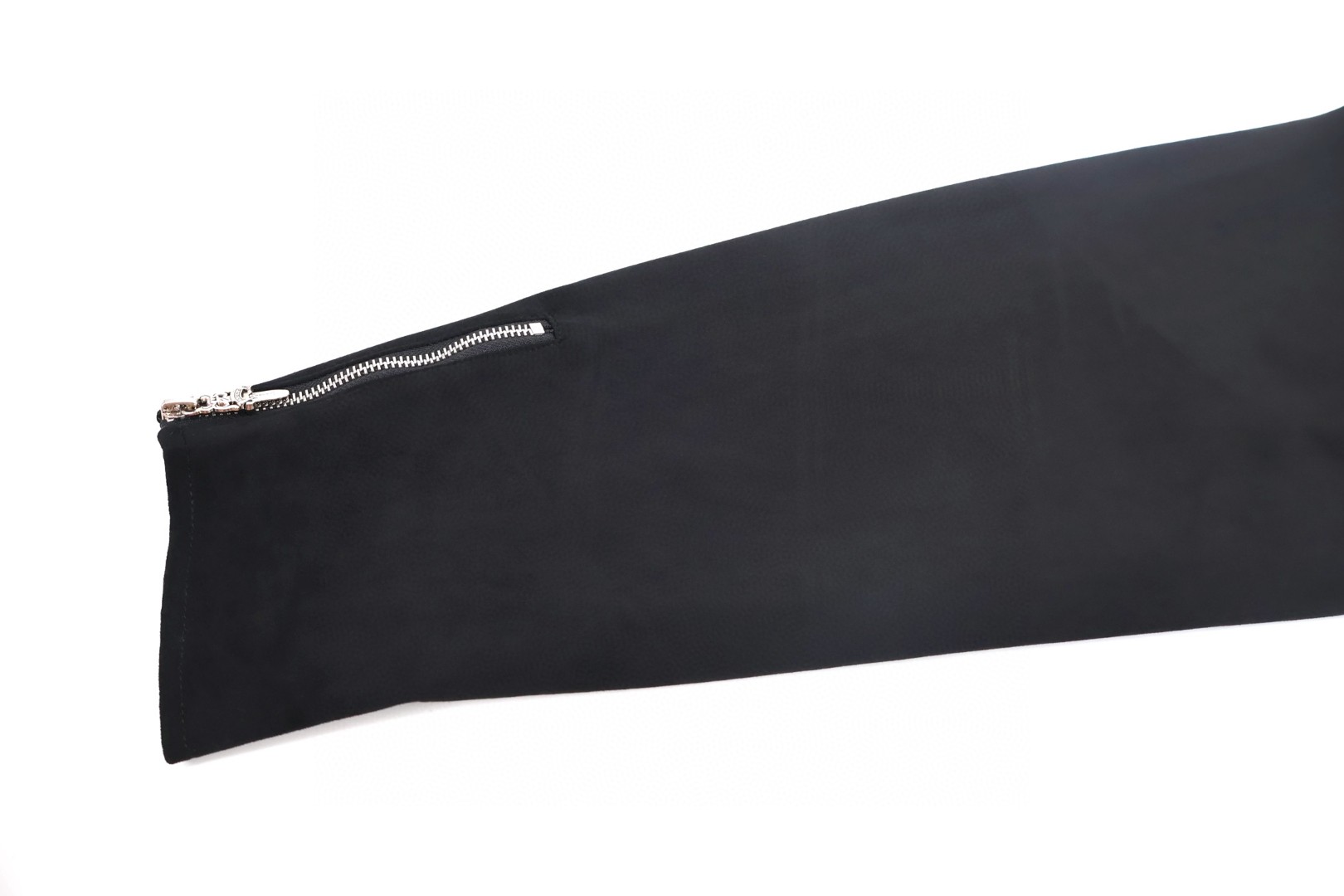 Chrome Hearts 克罗心 麂皮无领拉链夹克 外套 长袖 黑色 C0