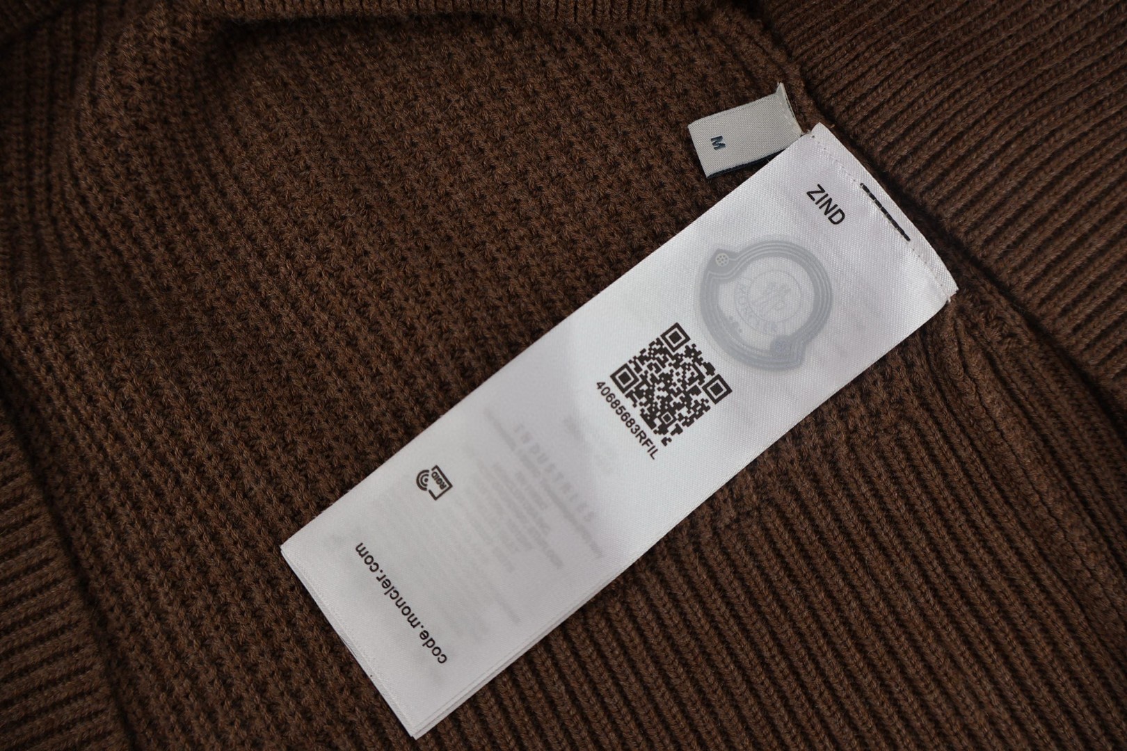 Moncler 蒙口 胸口袋针织毛衣 针织衫 秋冬 外套 蓝色 褐色 B0 J20919C00007M4281745