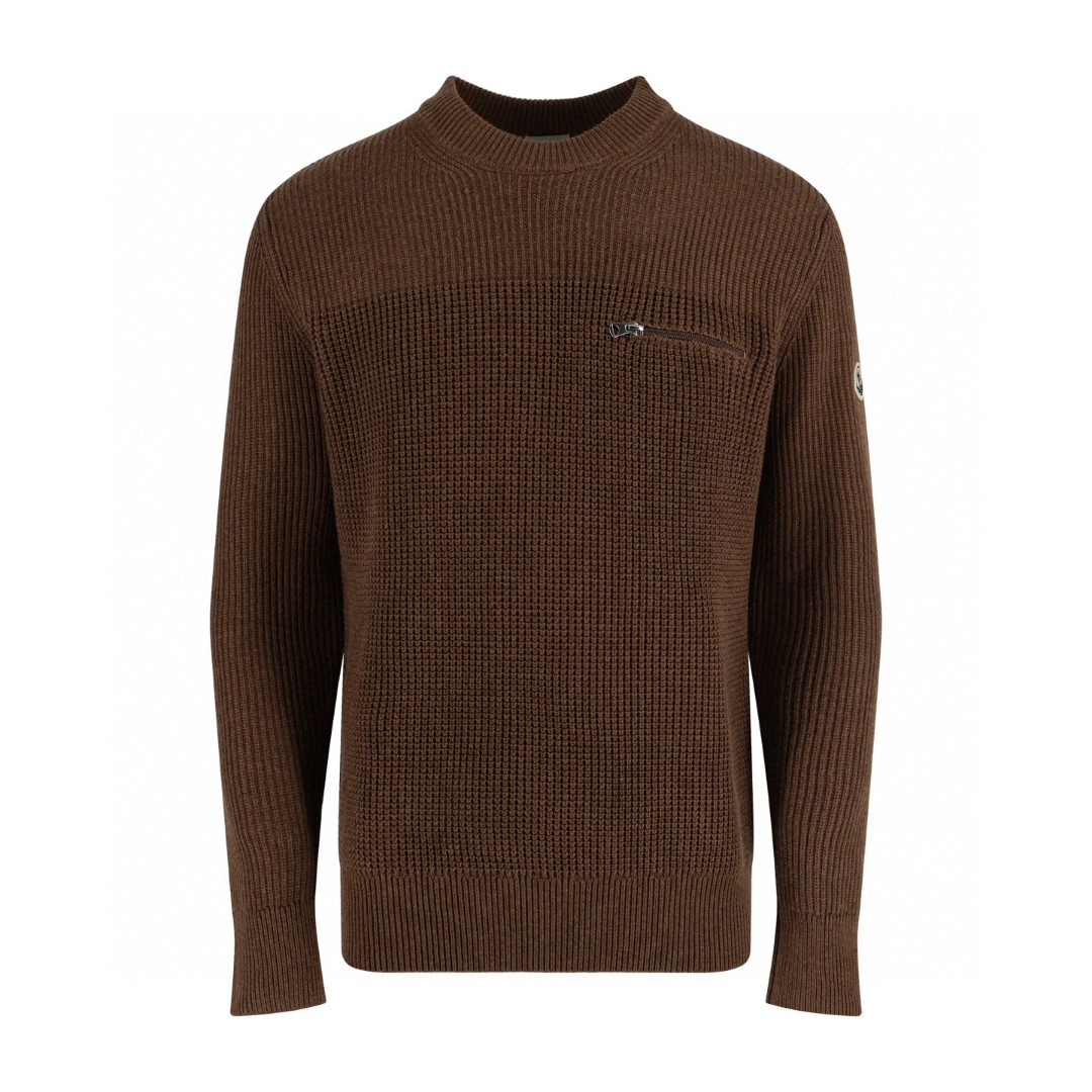 Moncler 蒙口 胸口袋针织毛衣 针织衫 秋冬 外套 蓝色 褐色 B0 J20919C00007M4281745