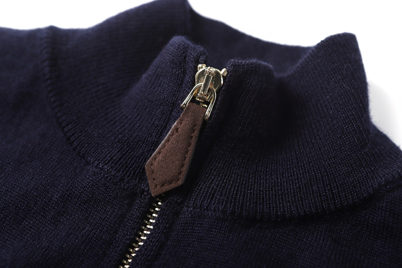 MIU MIU 缪缪 立领半拉链毛衣 针织衫 长袖 蓝色 B0 MMLB75-1748-F0008-S-OOO