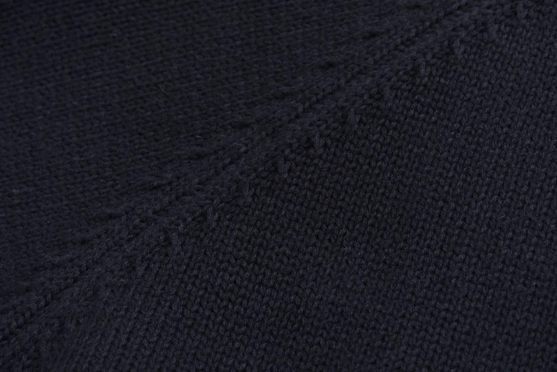 DIOR 迪奥 提花织带圆领毛衣 针织衫 长袖 灰色 黑色 B0 113M638AT187-880