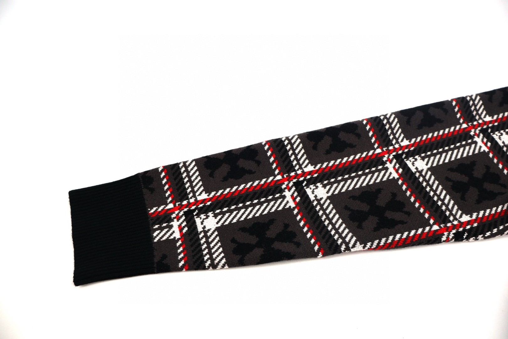 Chrome Hearts 克罗心 羊绒格纹开衫 针织衫 毛衣 外套 长袖 C0