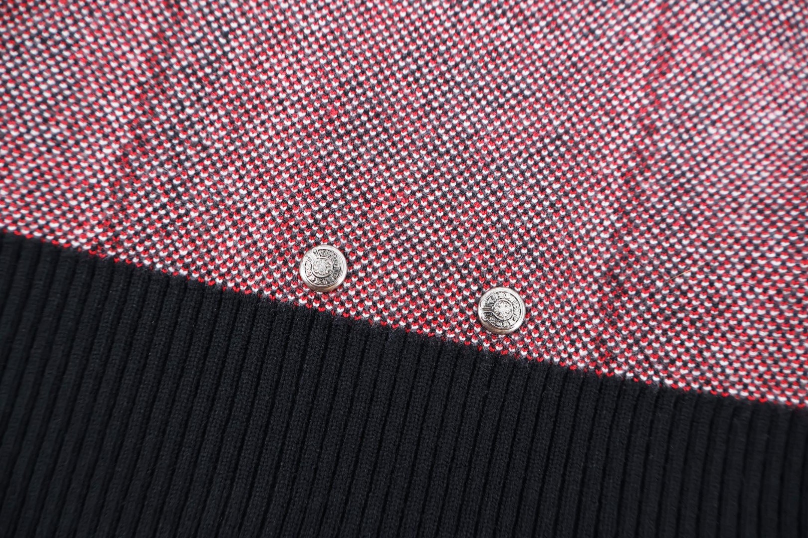 Chrome Hearts 克罗心 羊绒格纹开衫 针织衫 毛衣 外套 长袖 C0