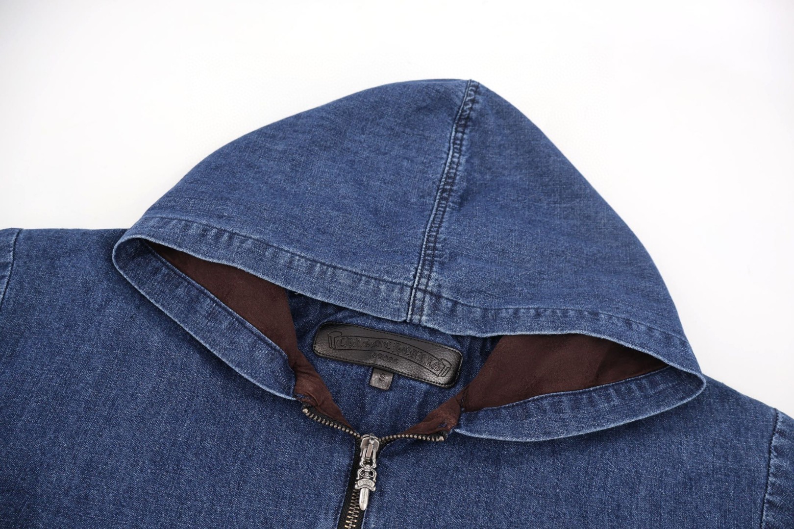 Chrome Hearts 克罗心 半拉链牛仔外套 连帽卫衣 夹克 长袖 蓝色 C5 71241143