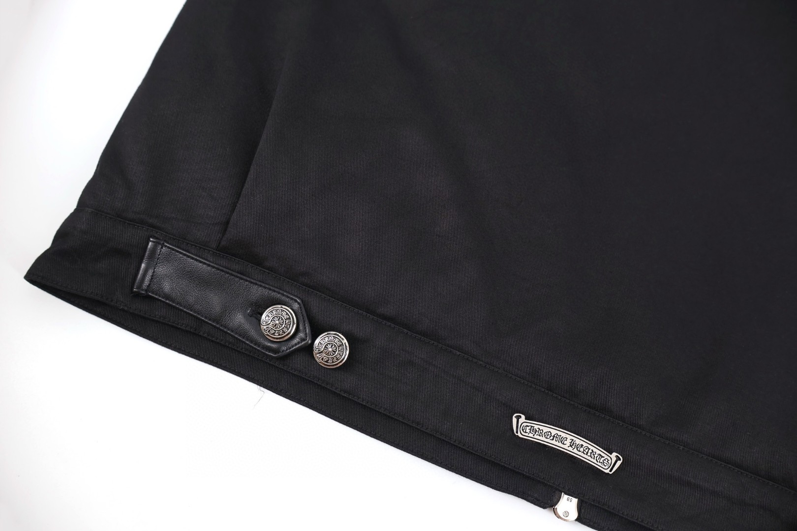 Chrome Hearts 克罗心 十字架贴皮棉服 夹克 外套 长袖 黑色 C5 