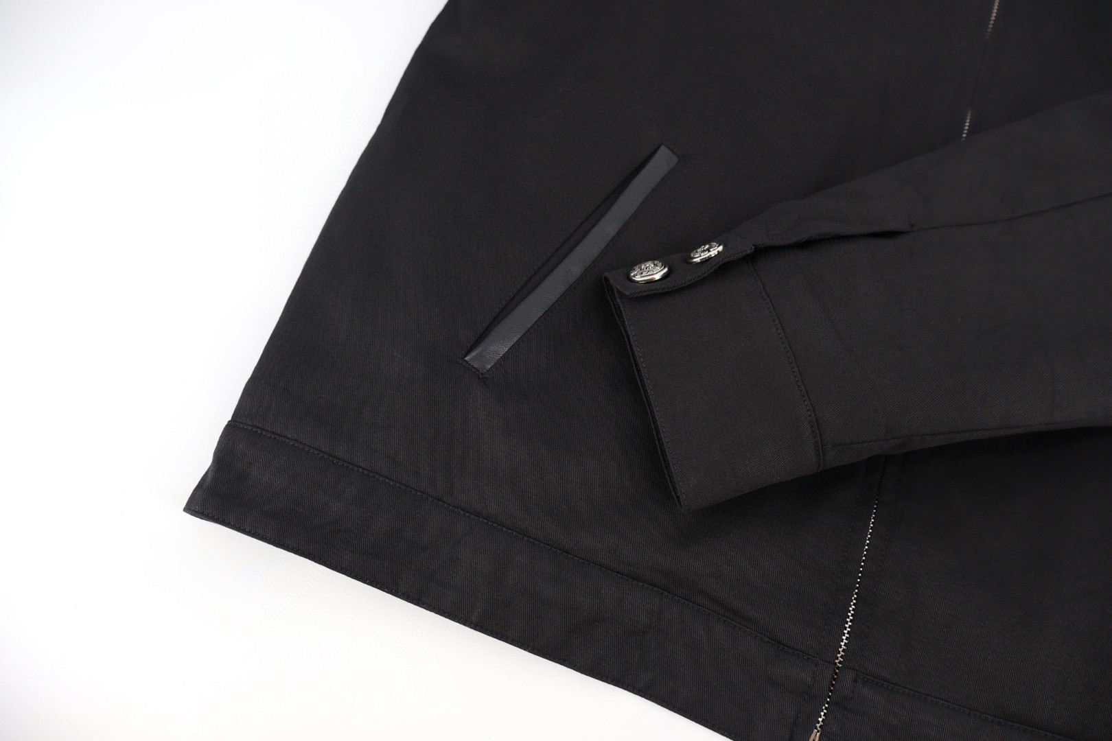 Chrome Hearts 克罗心 十字架贴皮棉服 夹克 外套 长袖 黑色 C5 