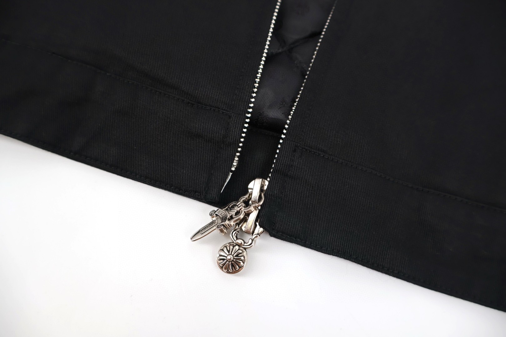 Chrome Hearts 克罗心 十字架贴皮棉服 夹克 外套 长袖 黑色 C5 