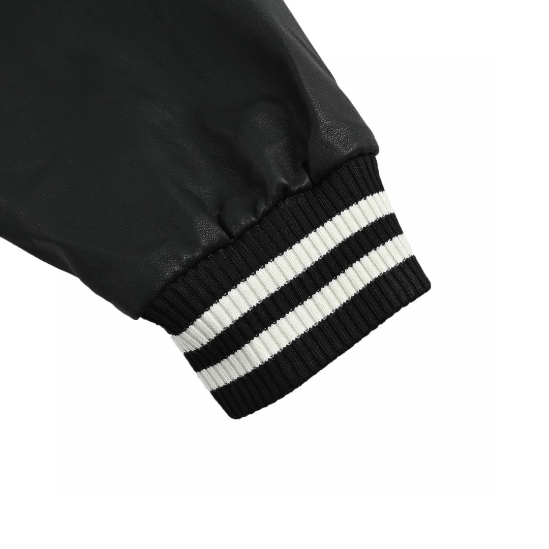 CELINE 赛琳 刺绣字母连帽棉服 棒球服 夹克 外套 长袖 黑色 C0 2Q937947F-38CH