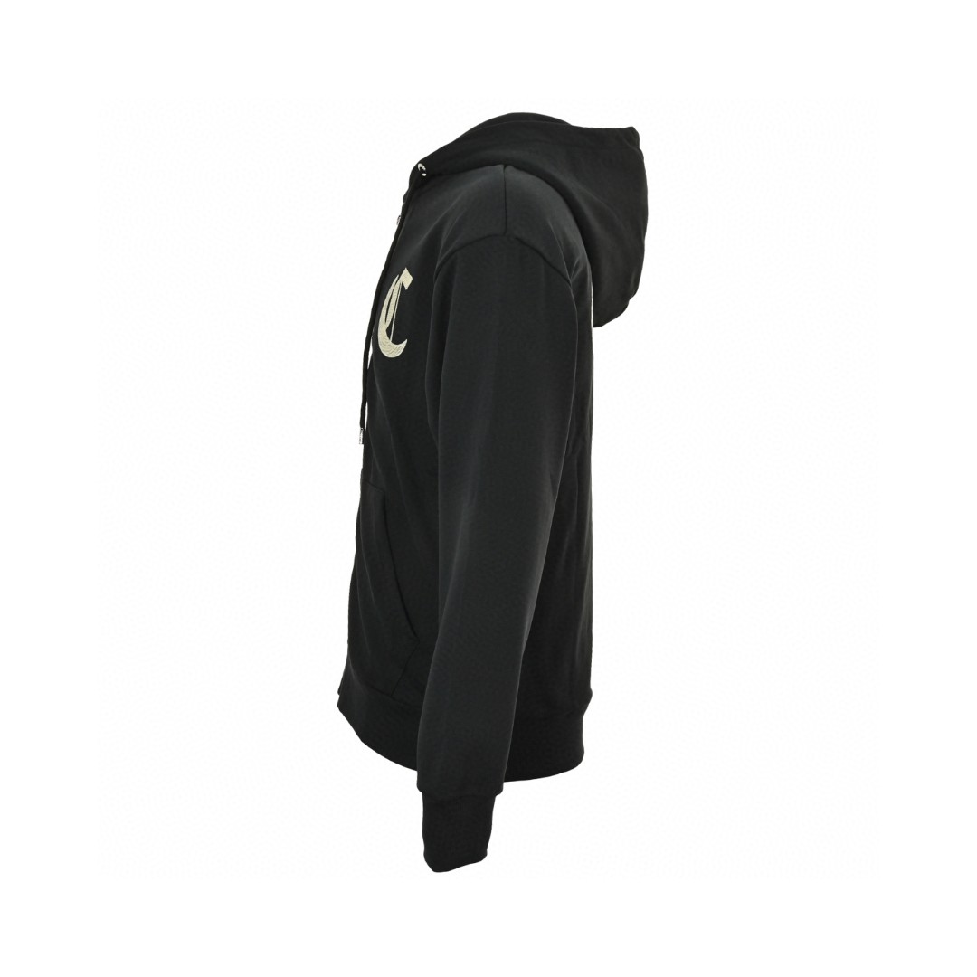 CELINE 赛琳 哥特字母刺绣拉链连帽卫衣 外套 长袖 黑色 白色 B0 RY09I670Q-38AW