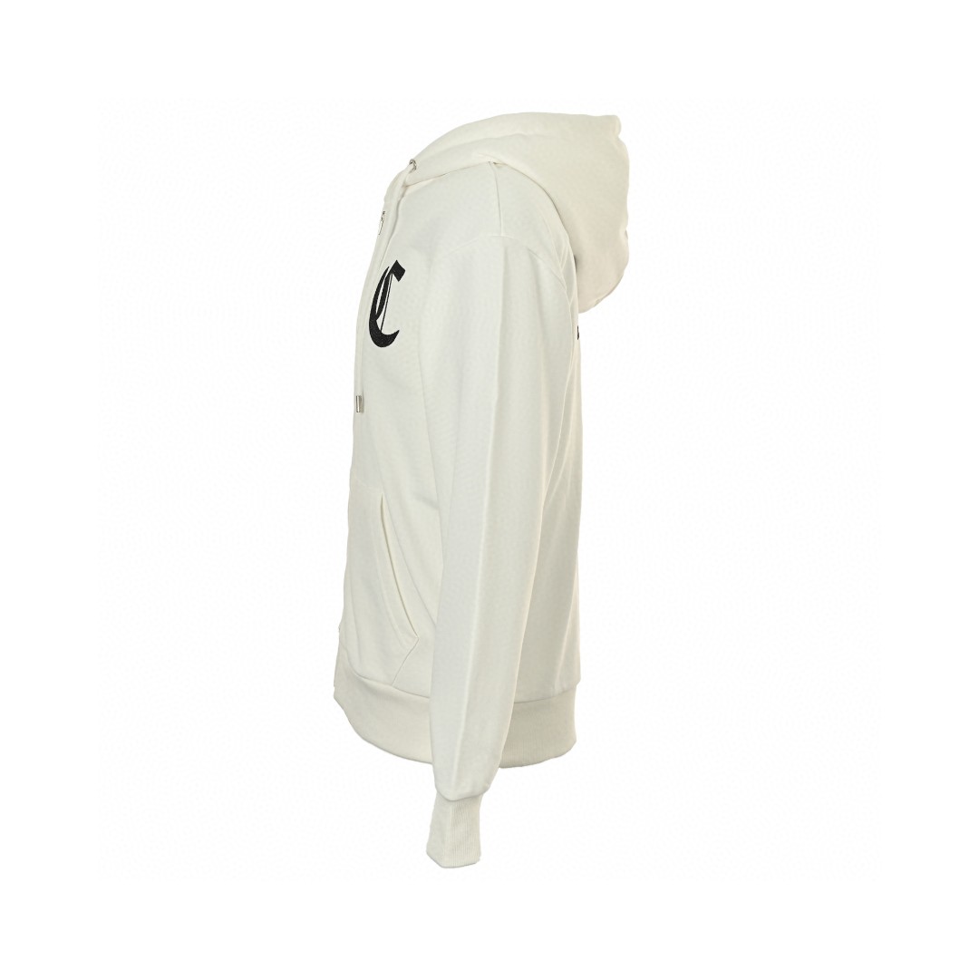 CELINE 赛琳 哥特字母刺绣拉链连帽卫衣 外套 长袖 黑色 白色 B0 RY09I670Q-38AW