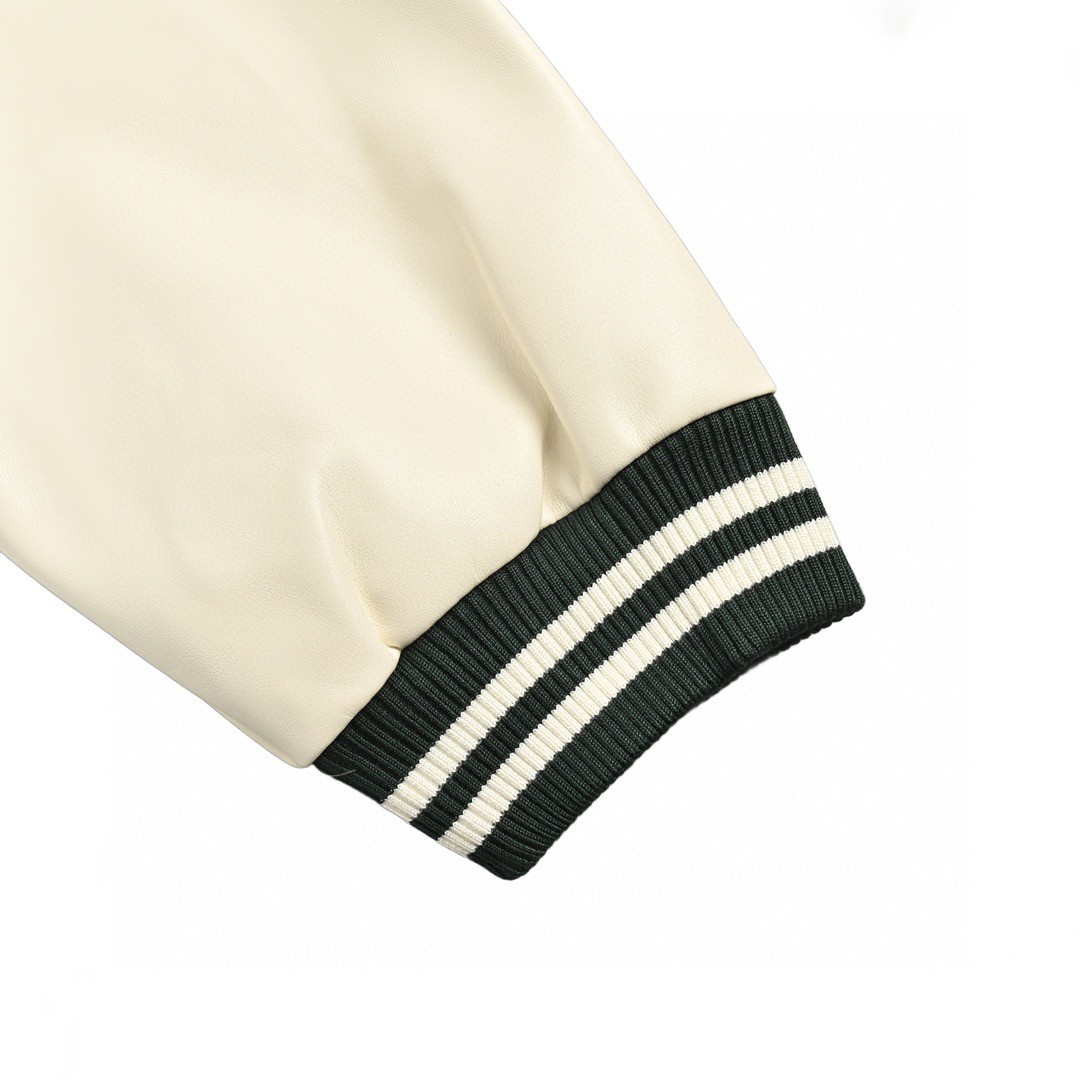 CELINE 赛琳 拼接刺绣棒球服 夹克 外套 长袖 绿色 C0 