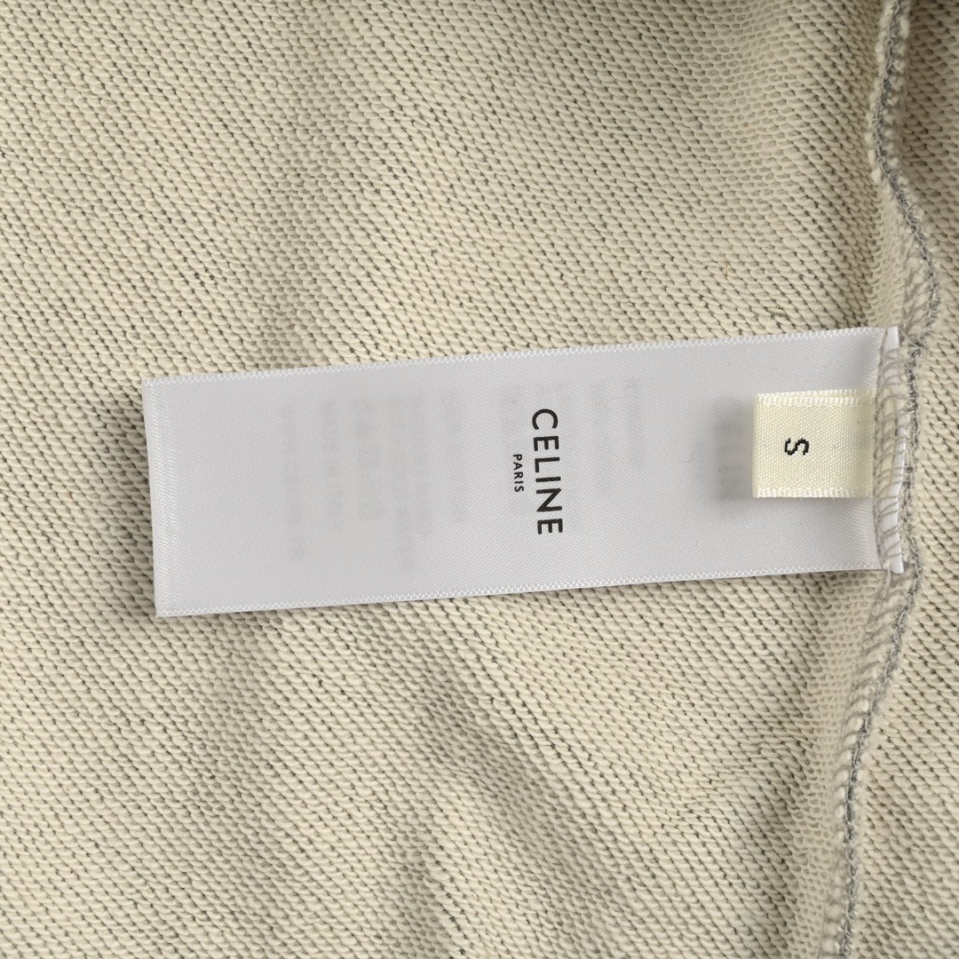 CELINE 赛琳 字母织带连帽卫衣 外套 长袖 灰色 黑色 B0 2Y468052H-08GC