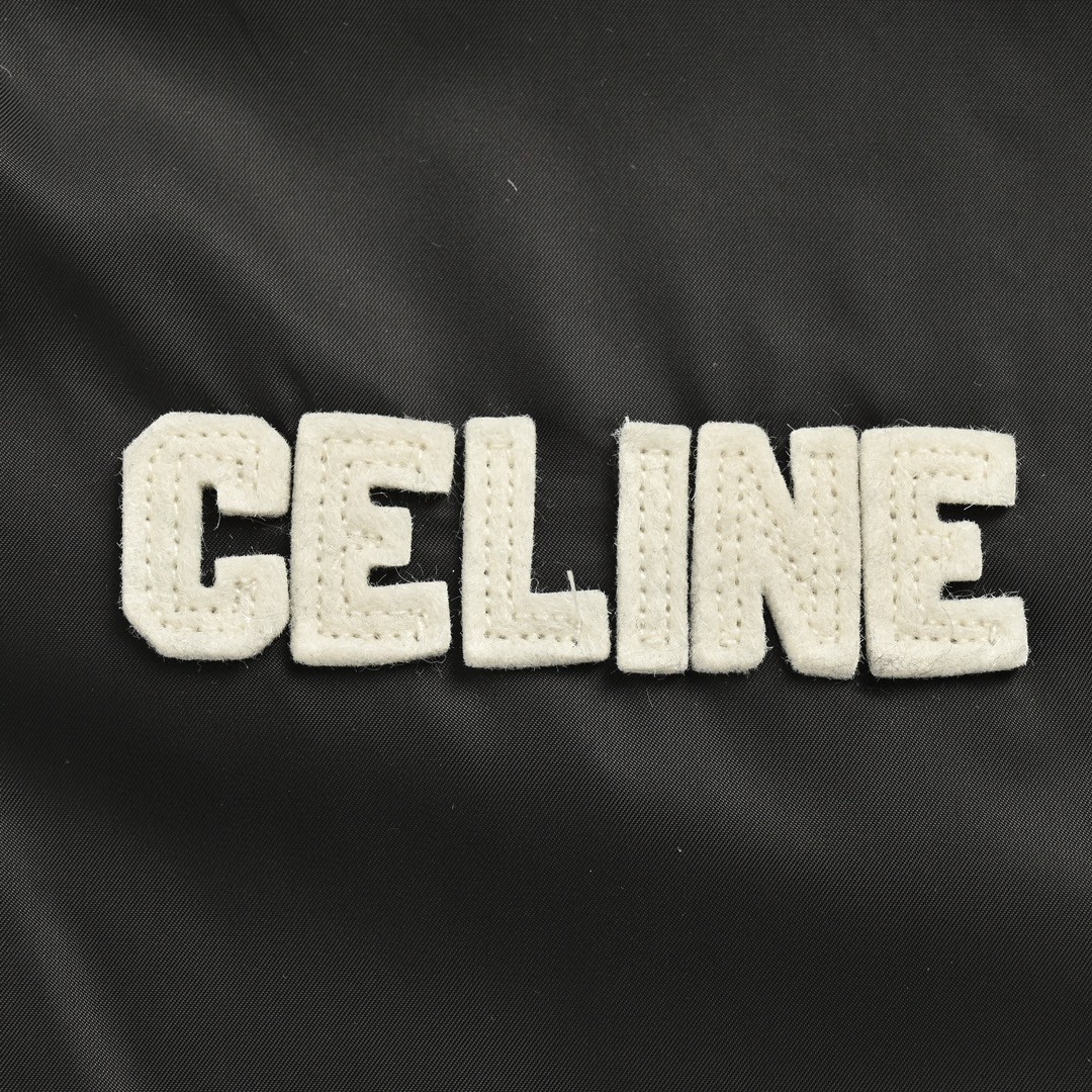 CELINE 赛琳 字母棒球服 棉服 夹克 外套 长袖 黑色 C0 2W22C227R-38NO