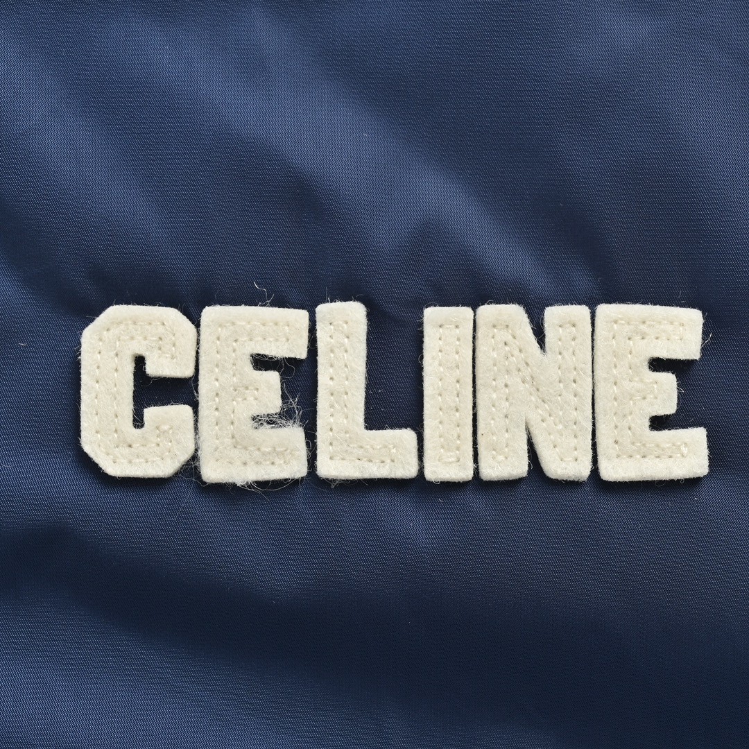 CELINE 赛琳 字母棒球服 棉服 夹克 外套 长袖 蓝色 C0 2W22C227R-07MR