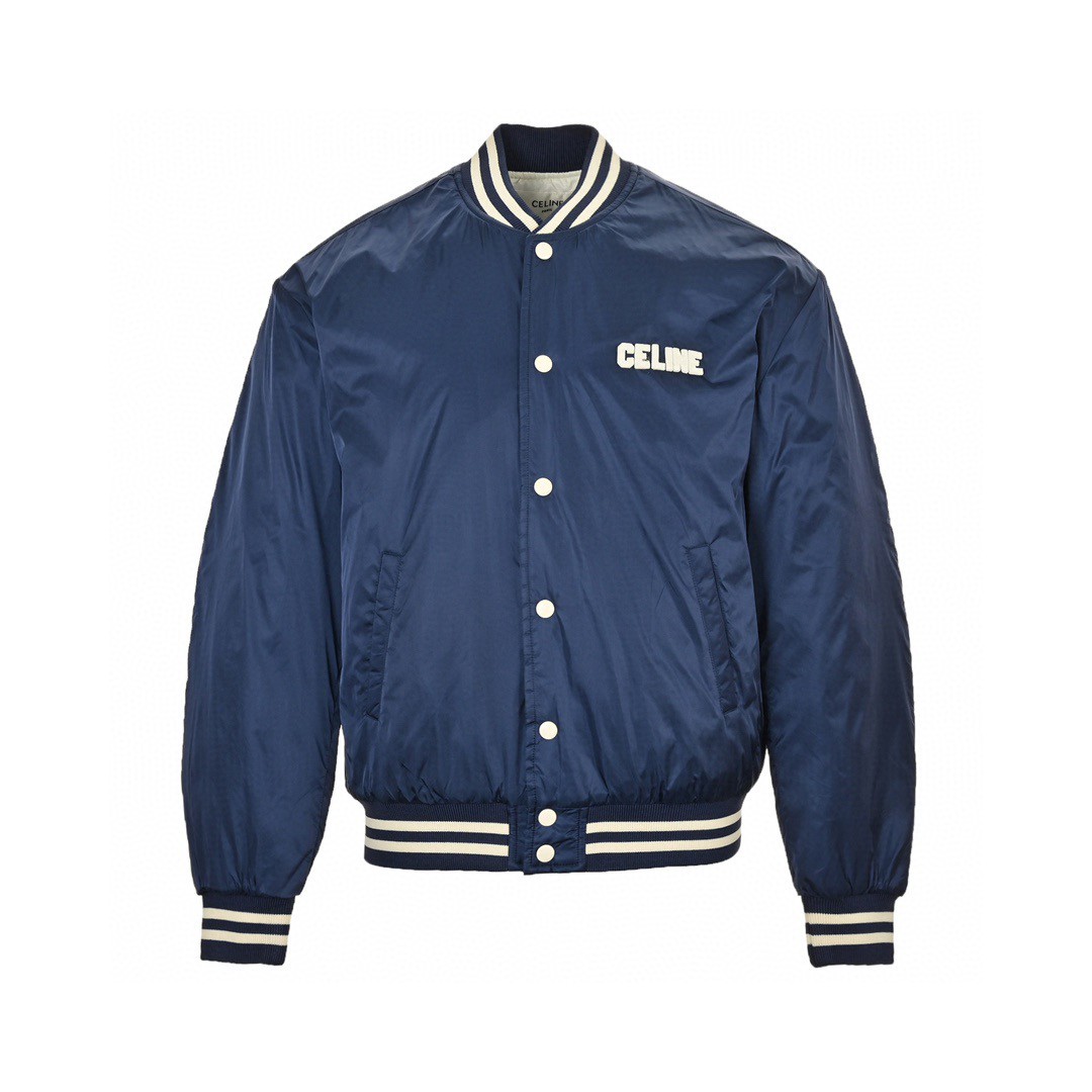 CELINE 赛琳 字母棒球服 棉服 夹克 外套 长袖 蓝色 C0 2W22C227R-07MR