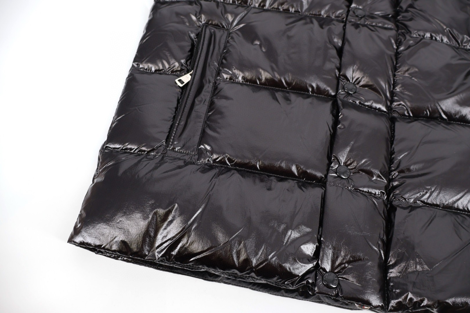 Moncler 蒙口 70周年漆面羽绒服 保暖 外套 夹克 黑色 D0 H20911A002565969T999