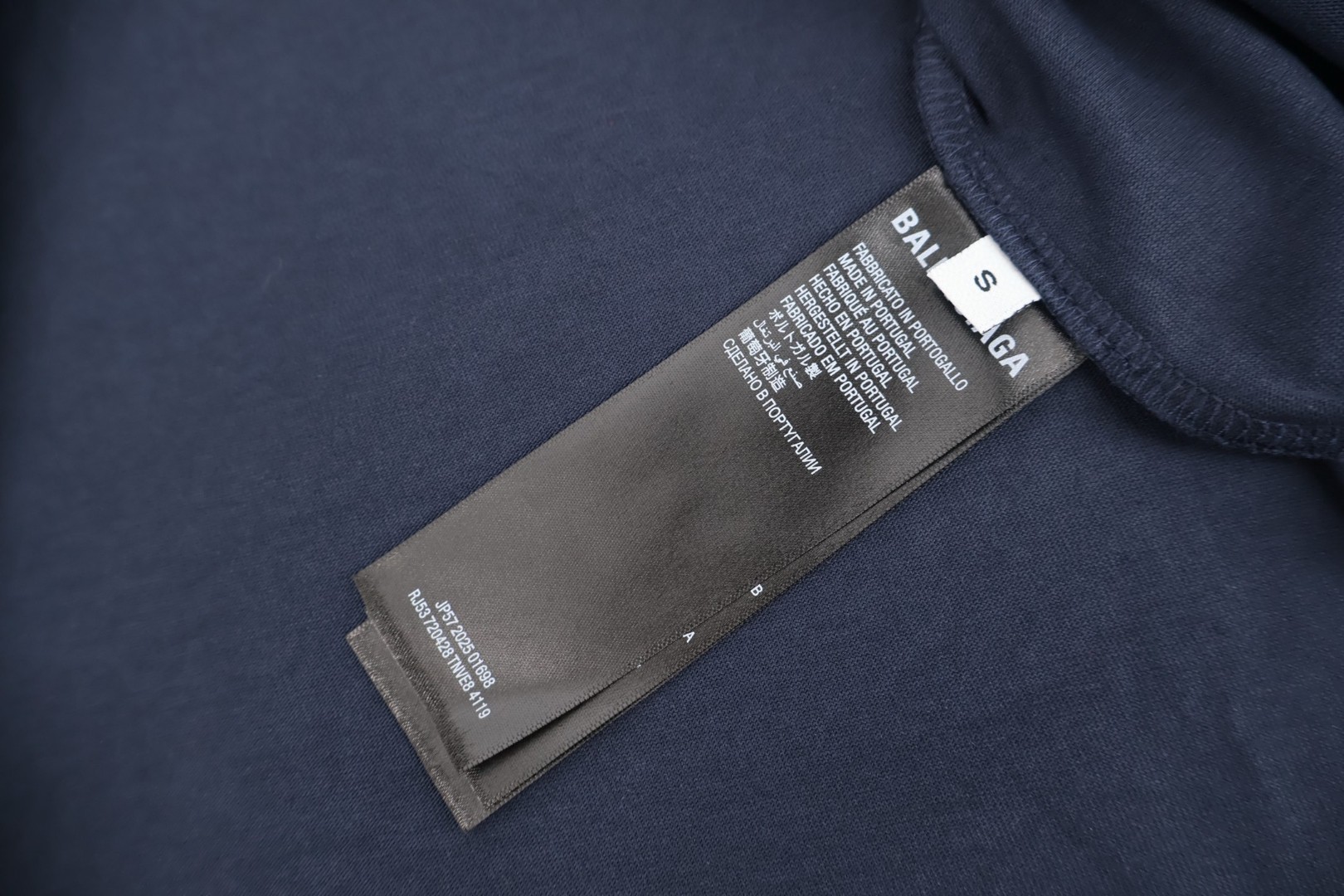 Balenciaga 巴黎世家 3B前后刺绣T恤 卫衣 长袖 蓝黑色 白色 A5 720250TPVD79065