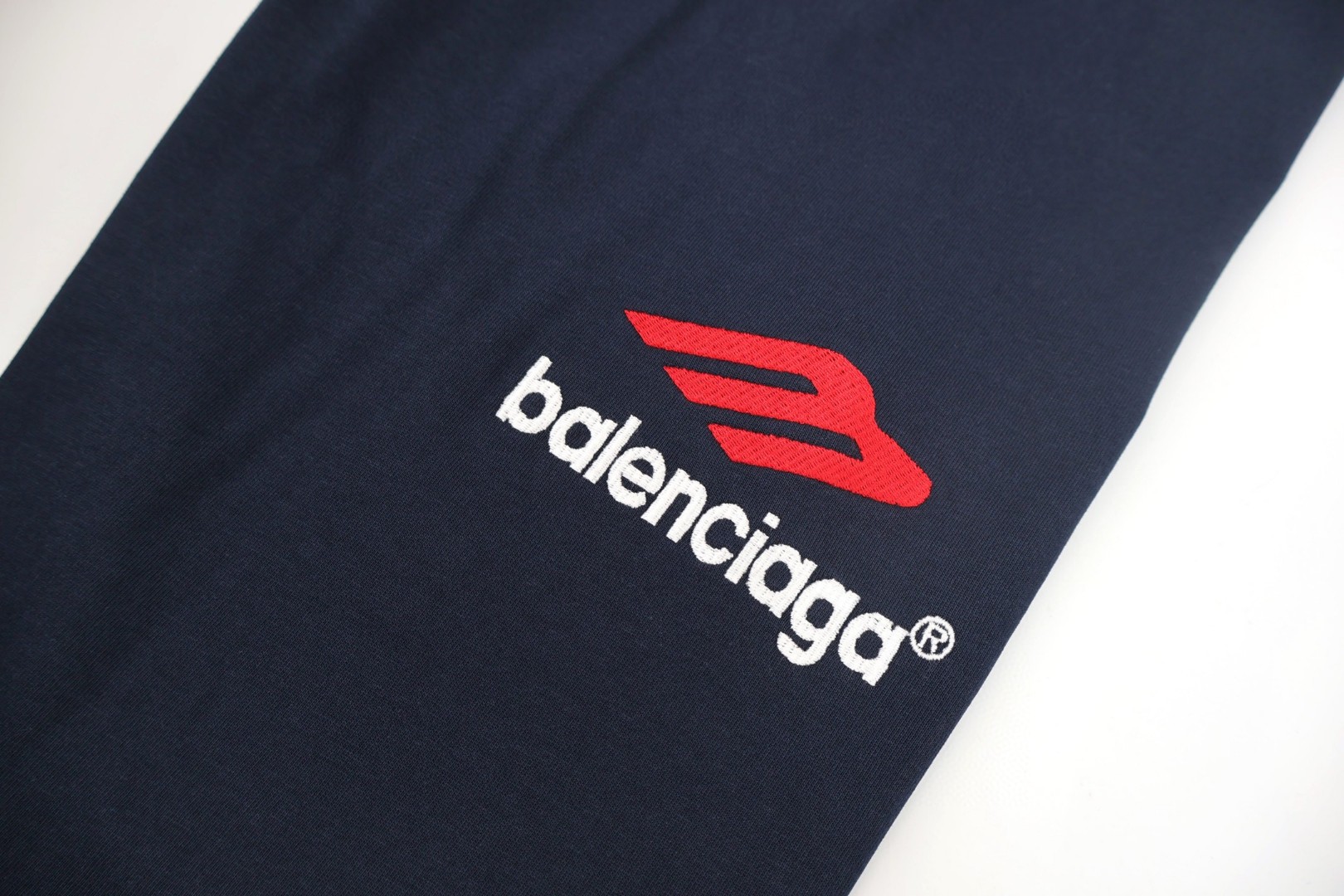 Balenciaga 巴黎世家 3B前后刺绣T恤 卫衣 长袖 蓝黑色 白色 A5 720250TPVD79065