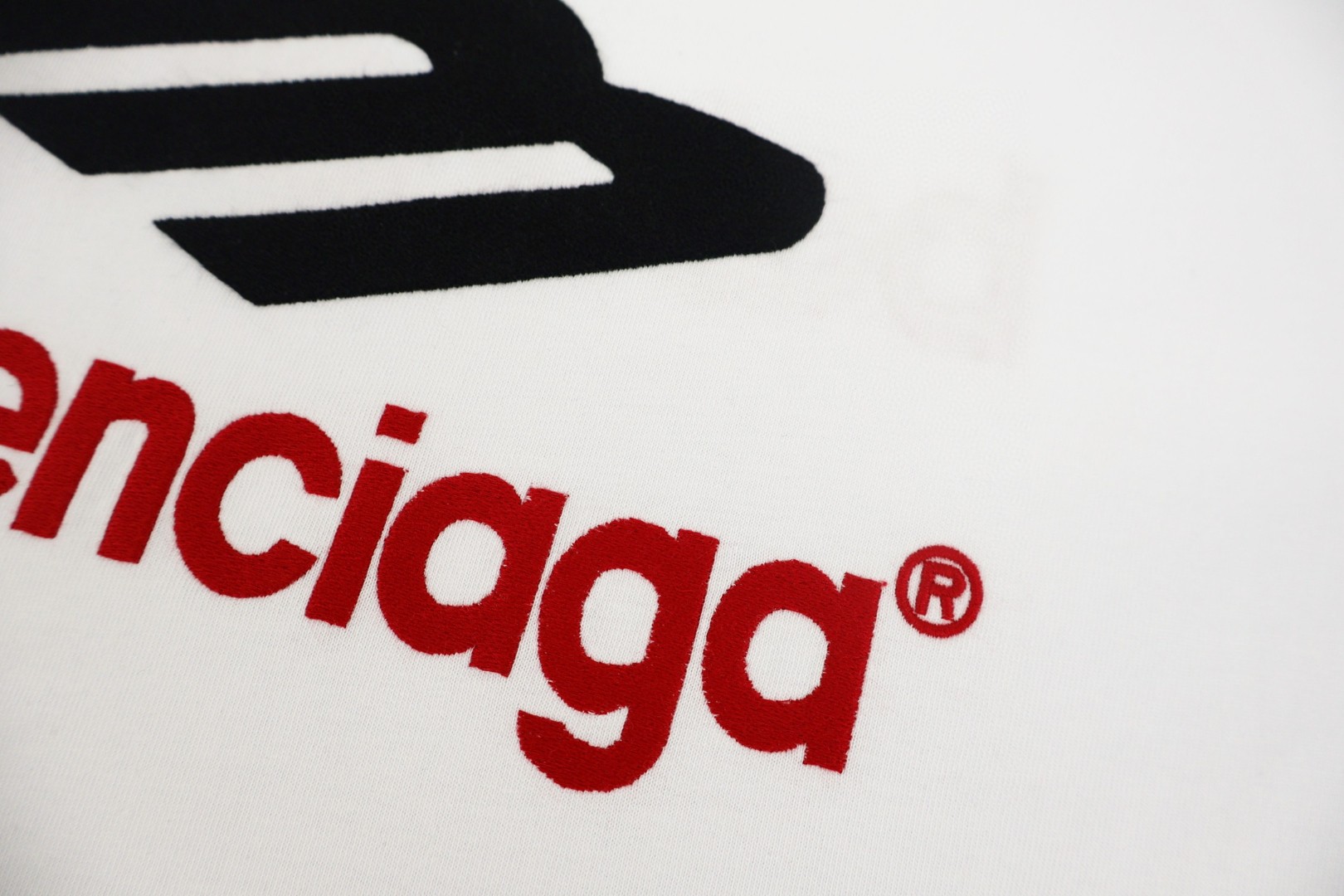 Balenciaga 巴黎世家 3B前后刺绣T恤 卫衣 长袖 蓝黑色 白色 A5 720250TPVD79065