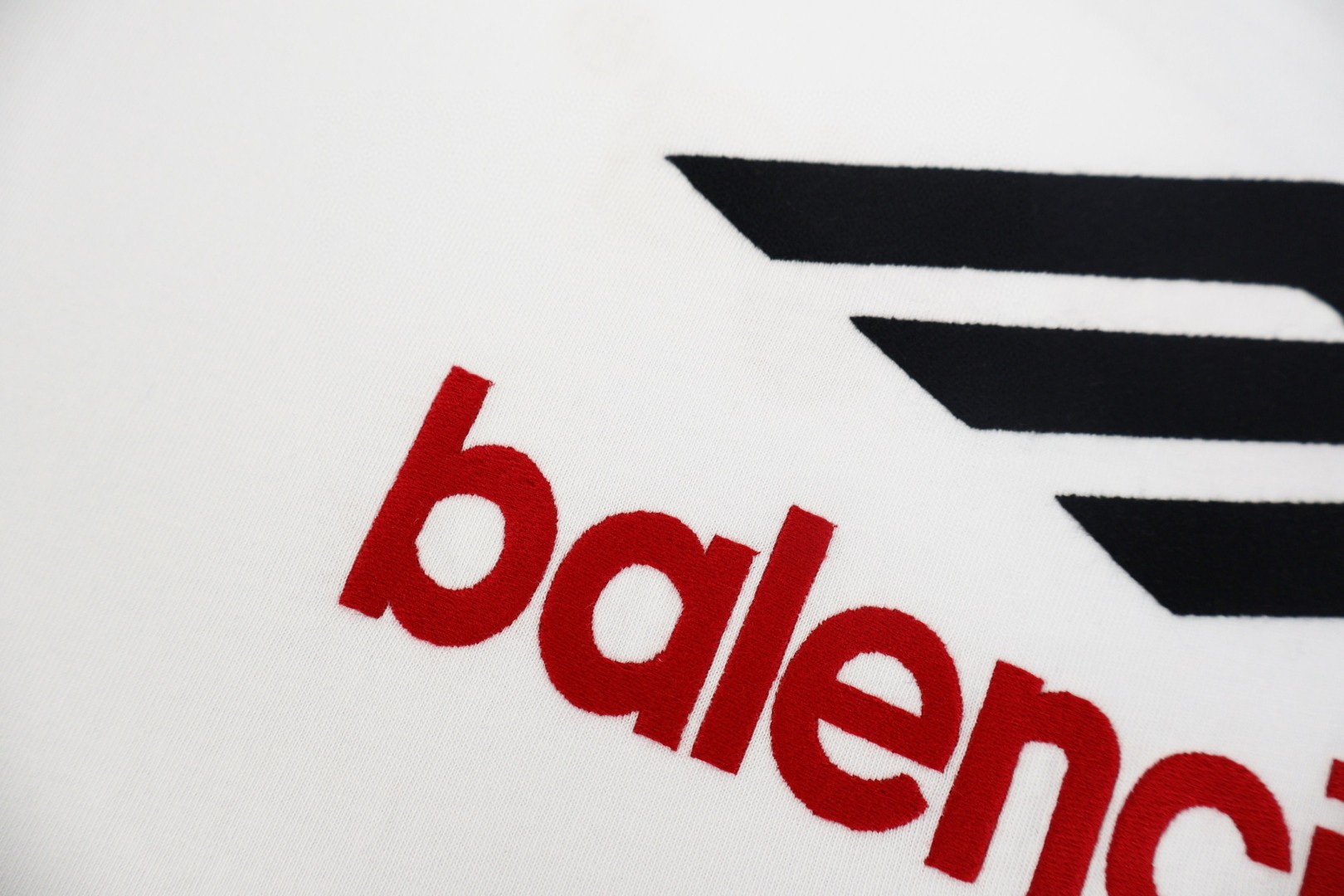 Balenciaga 巴黎世家 3B前后刺绣T恤 卫衣 长袖 蓝黑色 白色 A5 720250TPVD79065