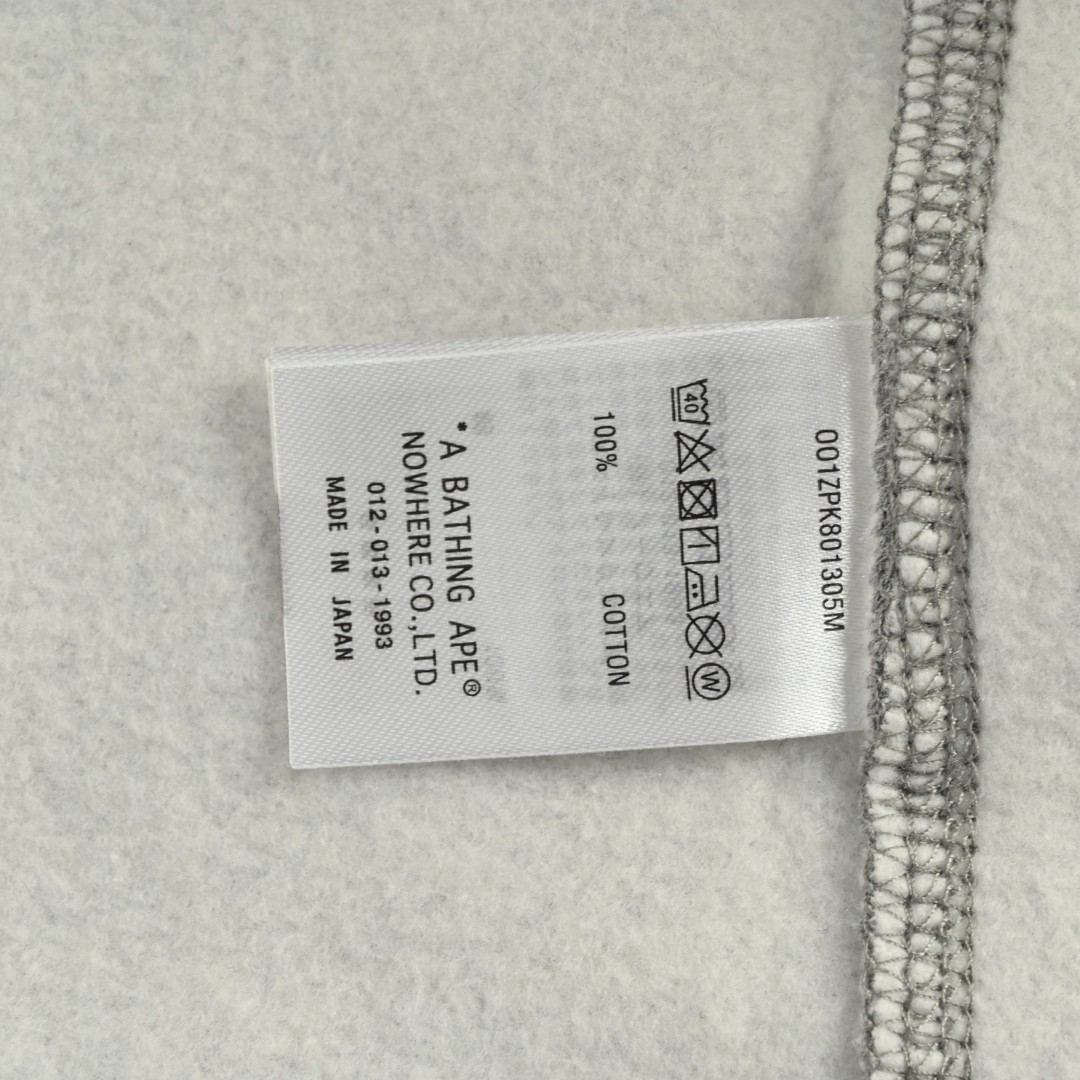 A BATHING APE Bape 小标鲨鱼头拉链连帽卫衣 外套 长袖 黑色 灰色 B0 