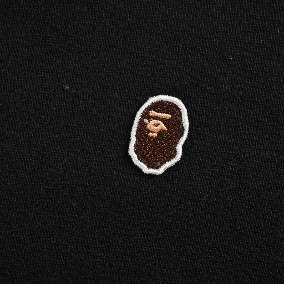 A BATHING APE Bape 小标鲨鱼头拉链连帽卫衣 外套 长袖 黑色 灰色 B0 