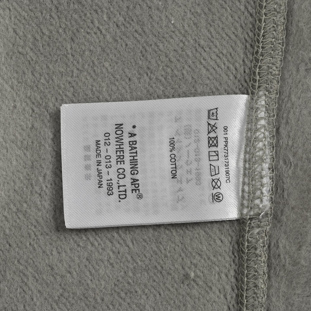 A BATHING APE Bape 前后可穿骷髅半拉链连帽卫衣 外套 长袖 黑色 灰色 B0 1K73-114-907