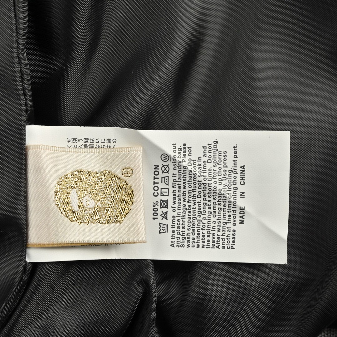 A BATHING APE Bape 迷彩拼接鲨鱼头多标拉链连帽卫衣 外套 长袖 黑色 灰色 B0