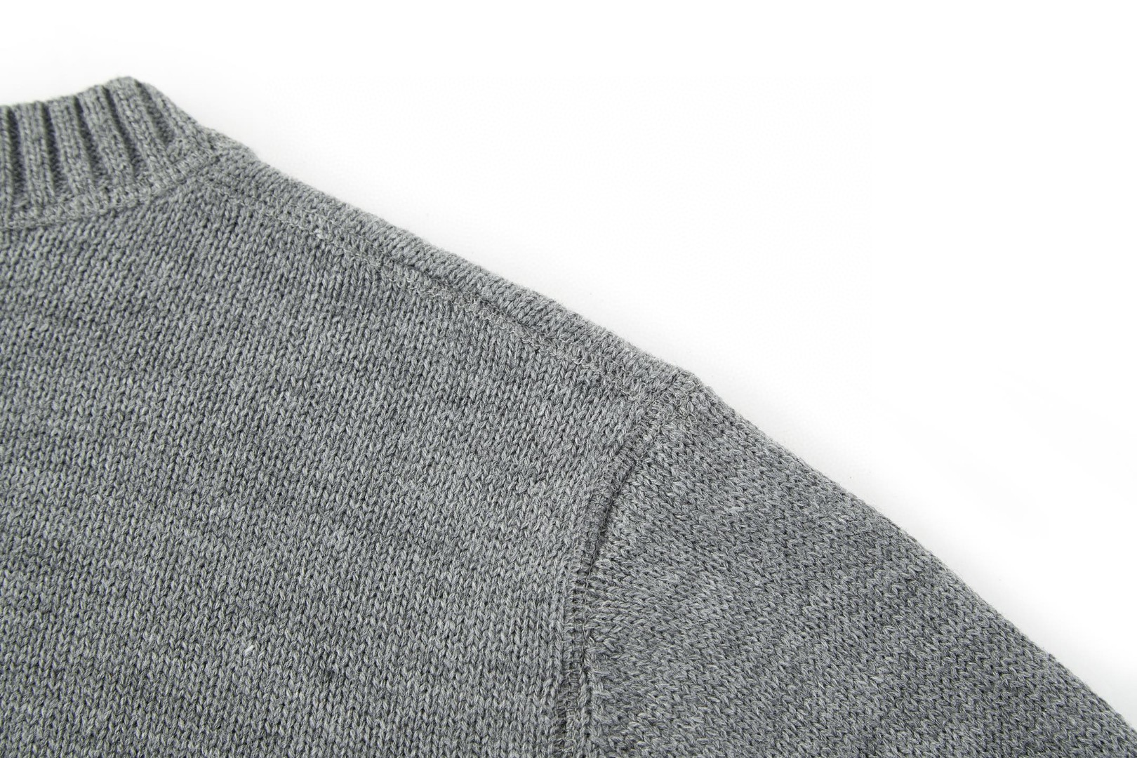 PRADA 普拉达 提花徽标羊毛针织毛衣 针织衫 长袖 白色 黑色 灰色 B0 UMB223-1YMW-F0002-S-211