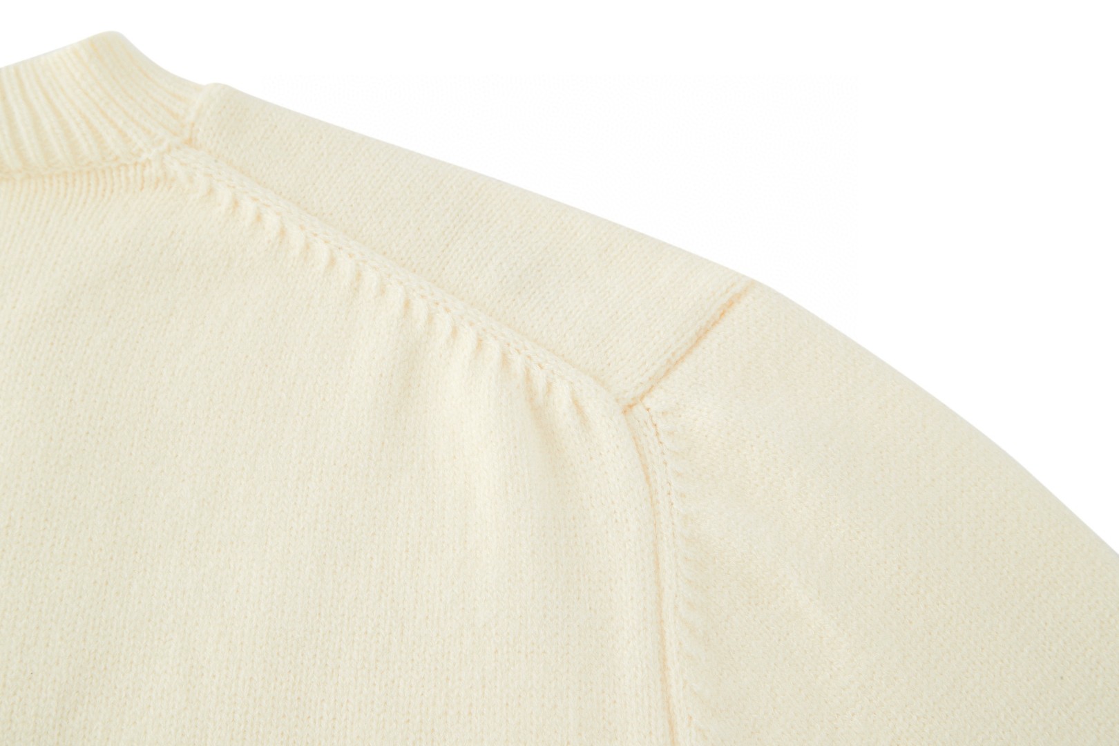 PRADA 普拉达 刺绣标识羊毛针织毛衣 针织衫 长袖 白色 黑色 灰色 B0 