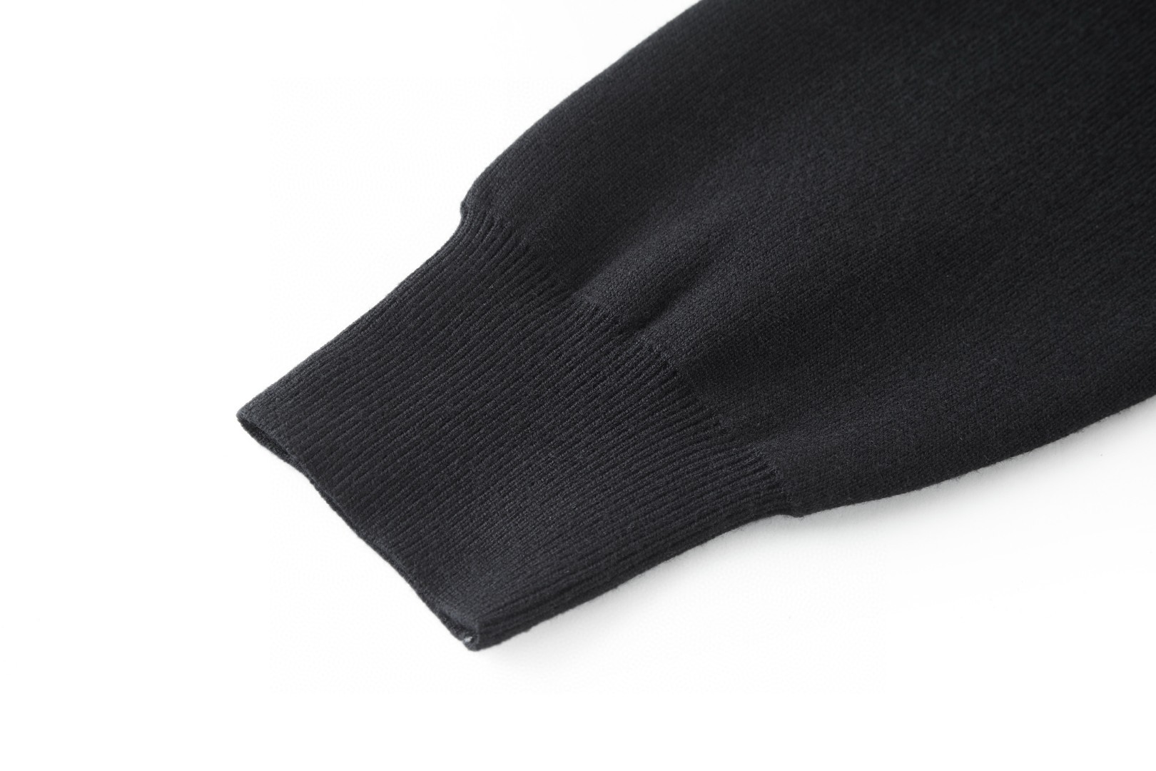 LOEWE 罗意威 皮标口袋针织拉链帽衫 卫衣 外套 长袖 黑色 B0 H526Y16KAS-1100