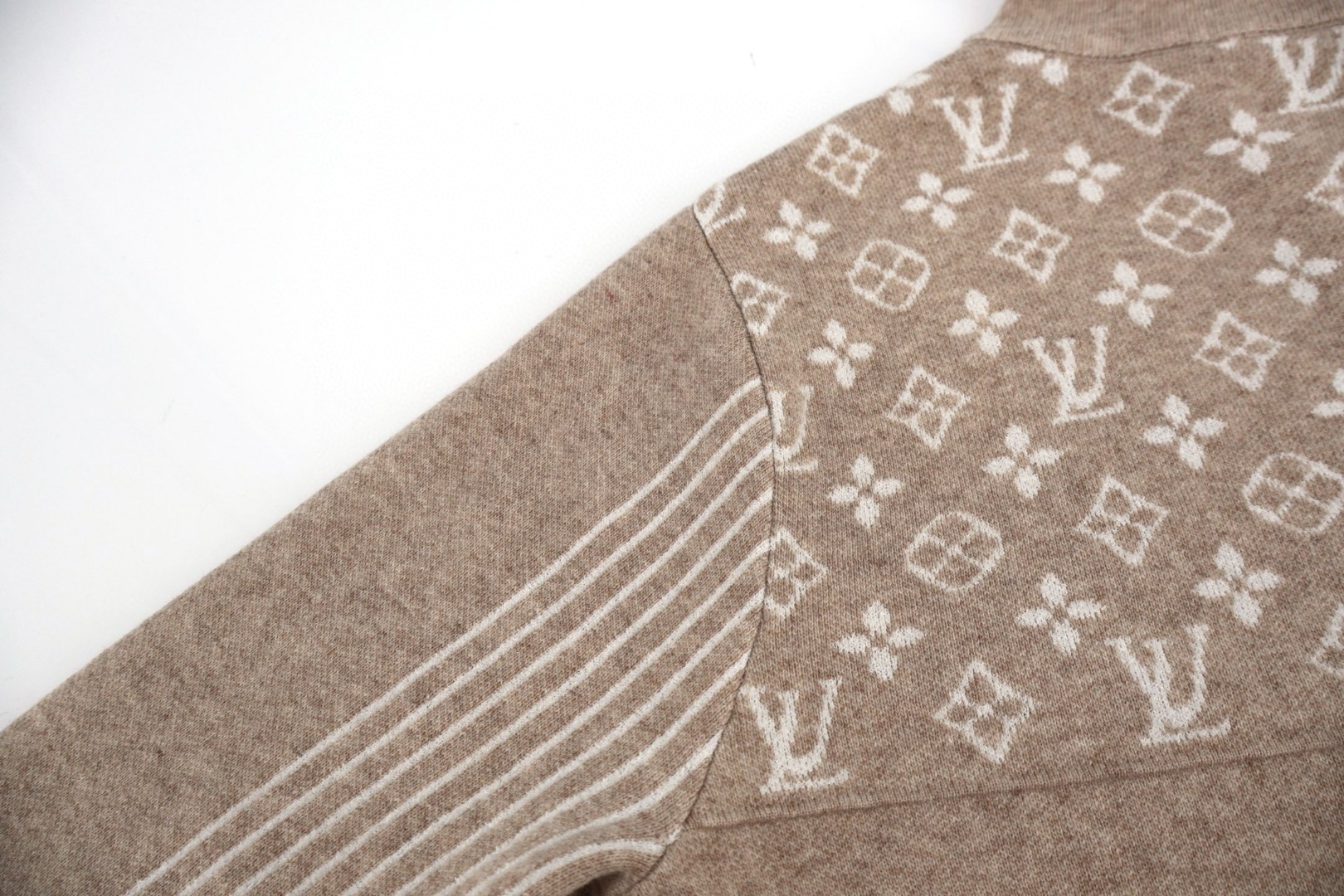 LOUIS VUITTON 路易威登 SKI滑雪系列 半拉链印花毛衣 针织衫 灰色 B5 1AJBWH