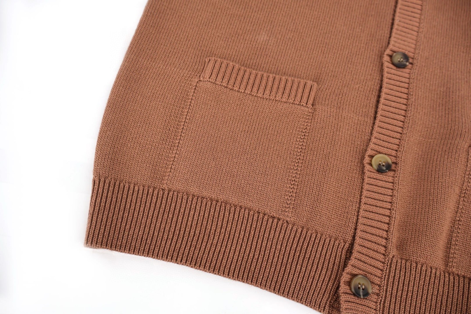 PRADA 普拉达 羊绒后领布标针织衫 开衫 毛衣 长袖 黑色 棕色 B0 UMG414-17TU-F0040-S-OOO