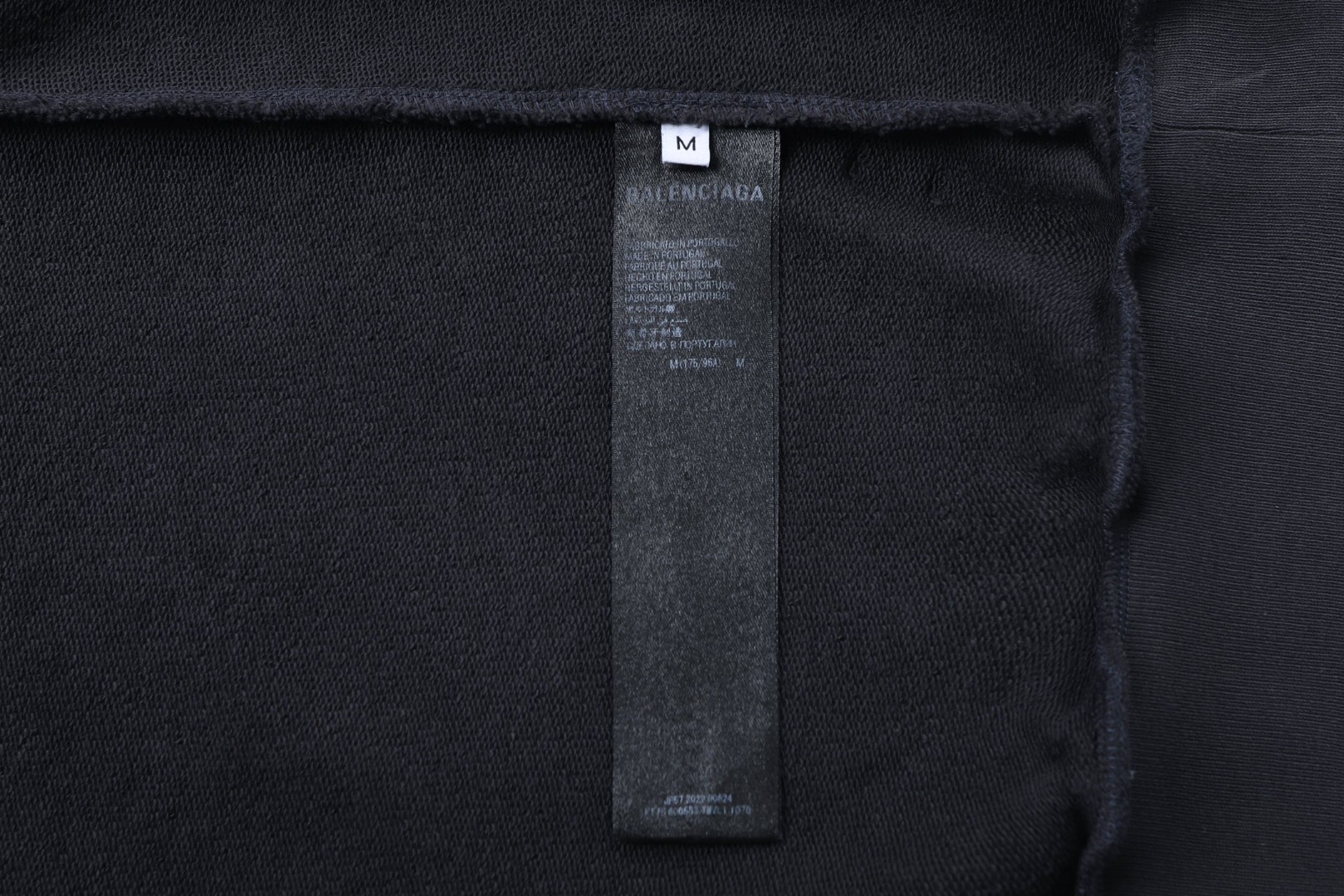 Balenciaga 巴黎世家 字母印花帽衫 连帽卫衣 外套 长袖 黑色 B0 803265TRVU79034