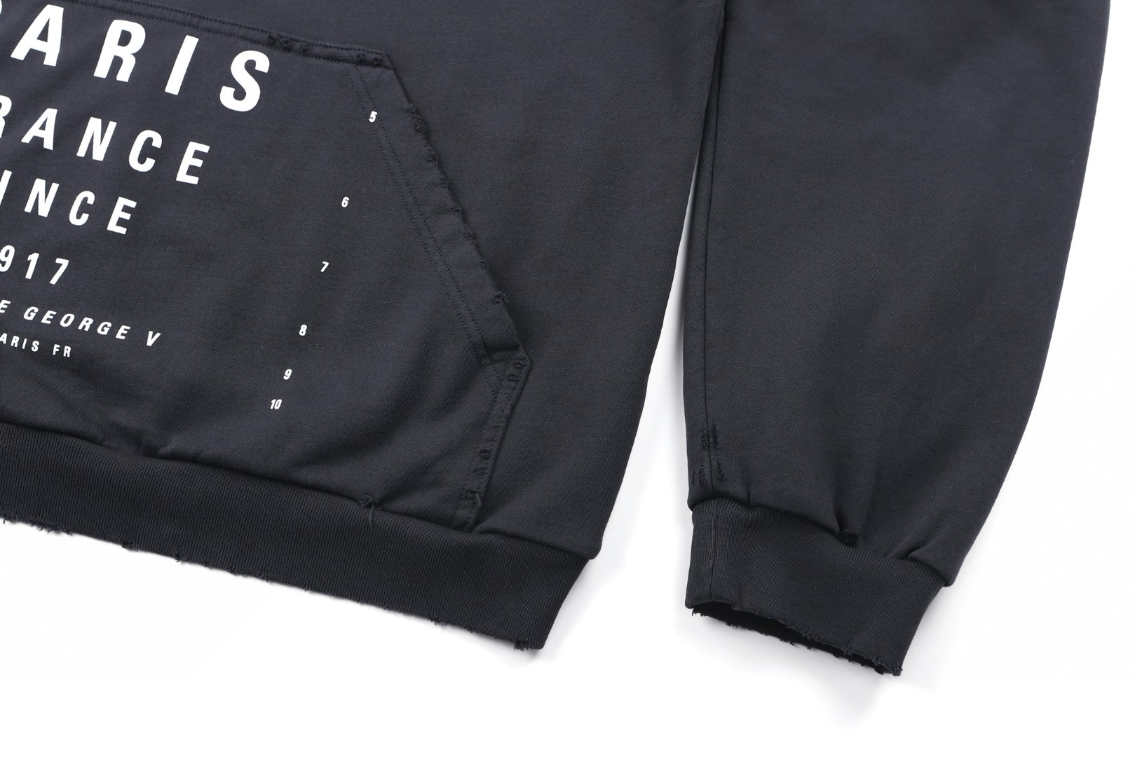 Balenciaga 巴黎世家 字母印花帽衫 连帽卫衣 外套 长袖 黑色 B0 803265TRVU79034