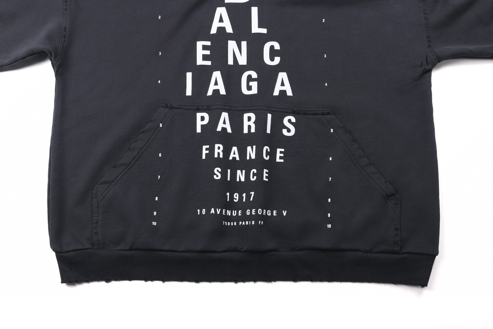 Balenciaga 巴黎世家 字母印花帽衫 连帽卫衣 外套 长袖 黑色 B0 803265TRVU79034