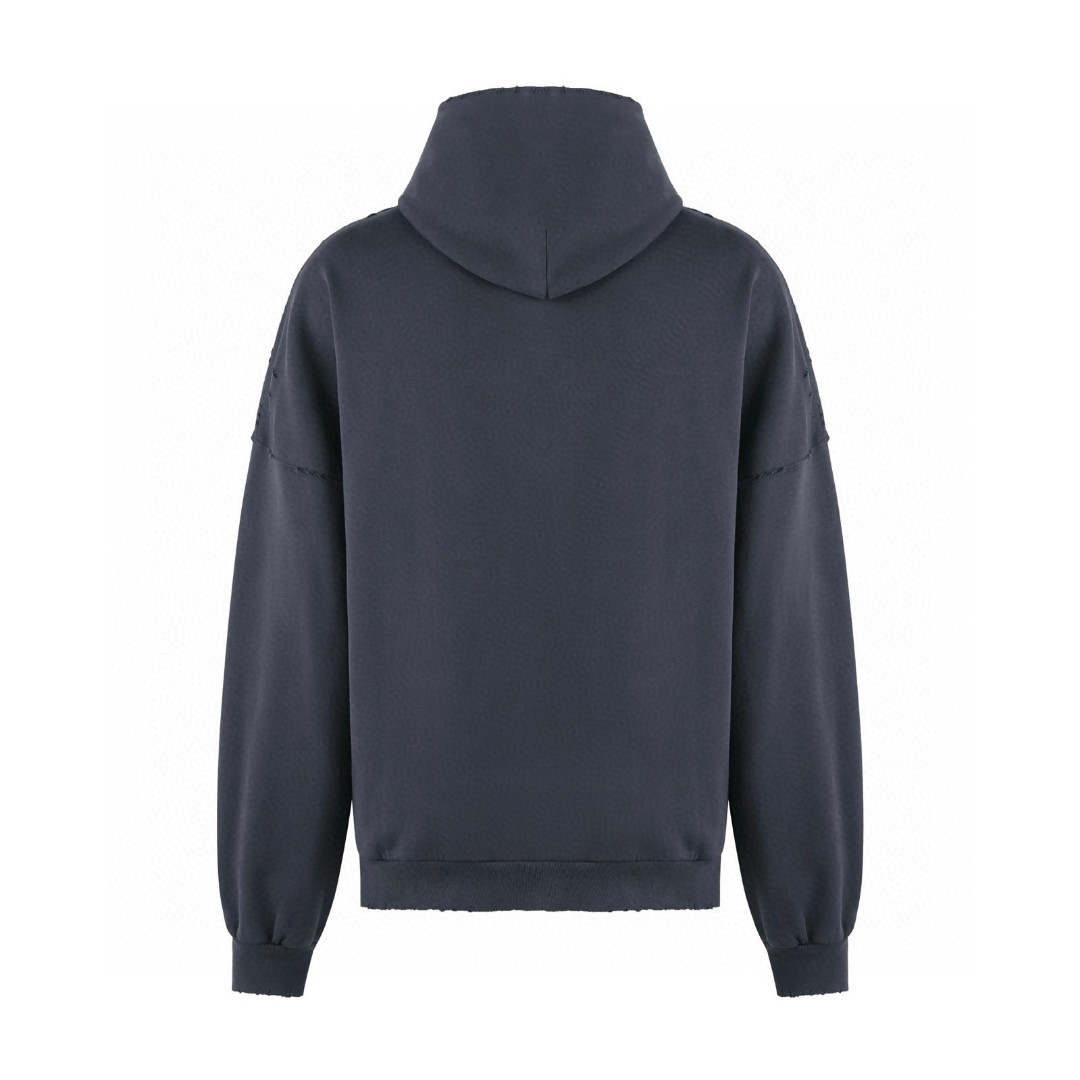 Balenciaga 巴黎世家 字母印花帽衫 连帽卫衣 外套 长袖 黑色 B0 803265TRVU79034