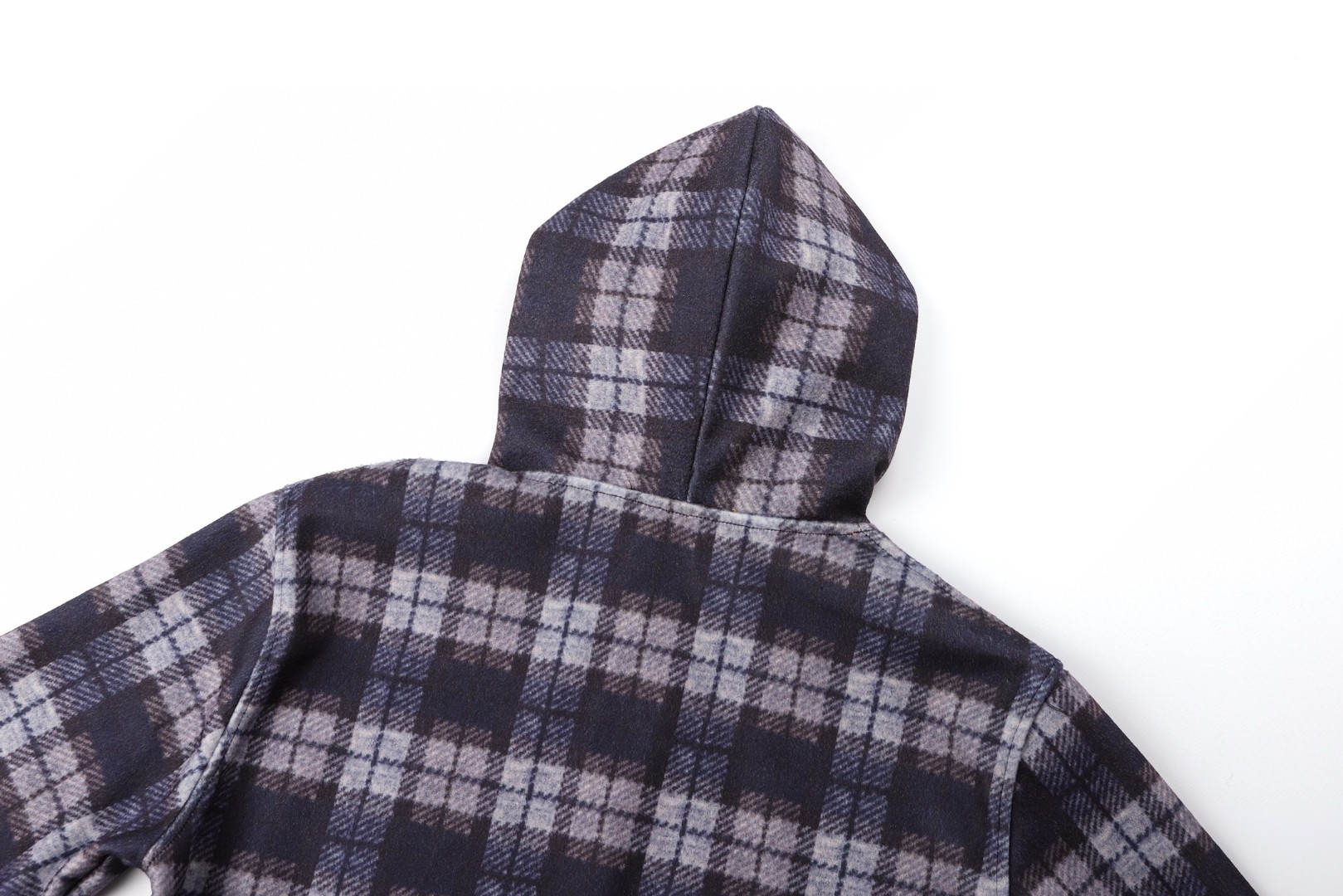 LOUIS VUITTON 路易威登 格纹渐变毛呢连帽卫衣 外套 棕色 B5 1AJCB1