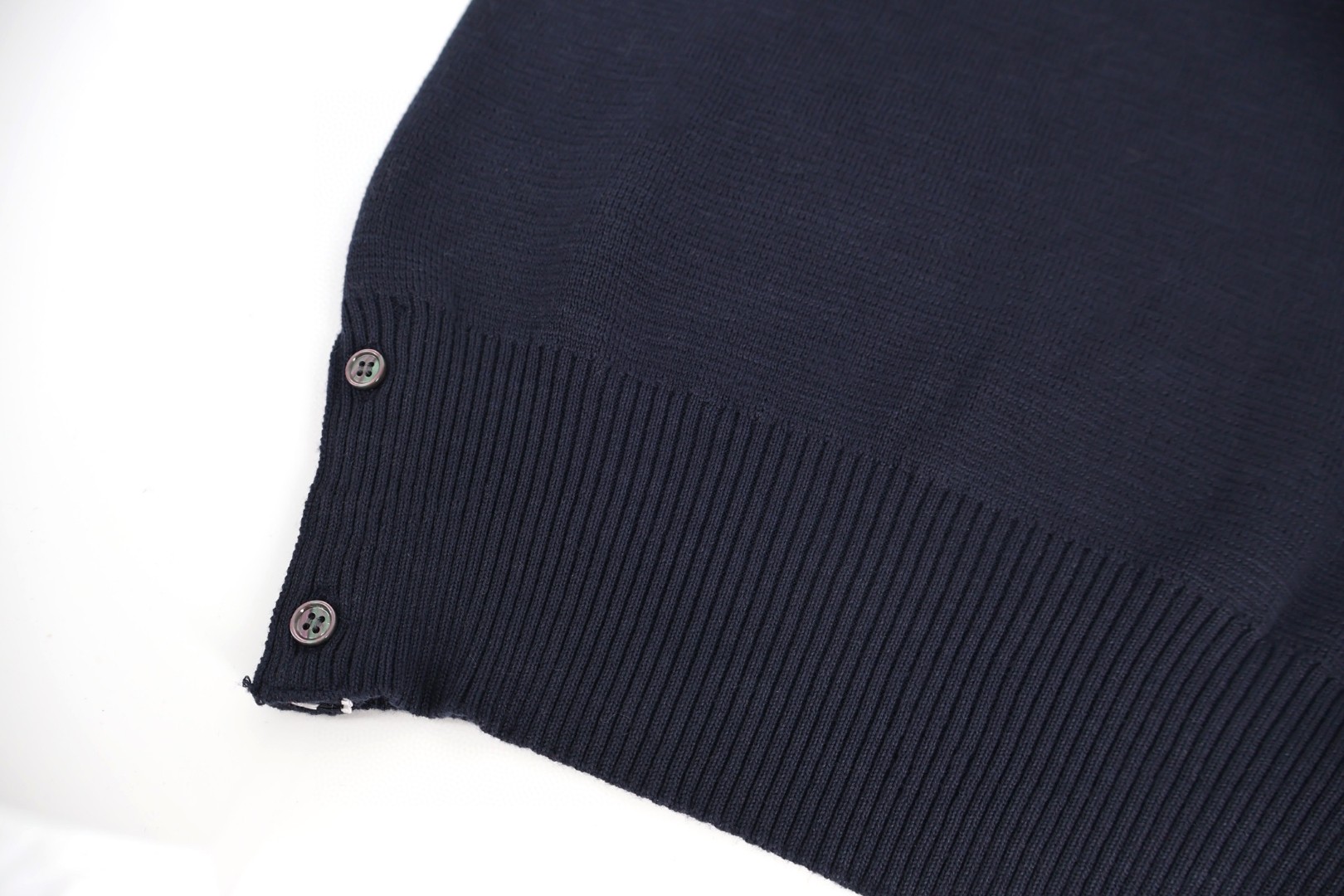 THOM BROWNE 织带羊毛针织毛衣 外套 长袖 深蓝色 灰色 B0 TBEKN01SS24MM-1