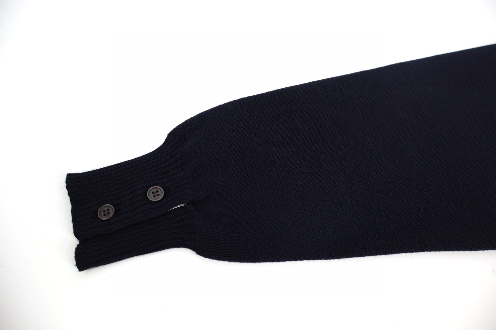 THOM BROWNE 四条杠羊毛针织拉链外套 毛衣 外套 长袖 深蓝色 灰色 B0