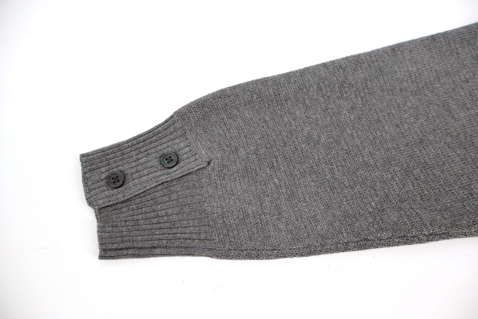 THOM BROWNE 四条杠羊毛针织拉链外套 毛衣 外套 长袖 深蓝色 灰色 B0