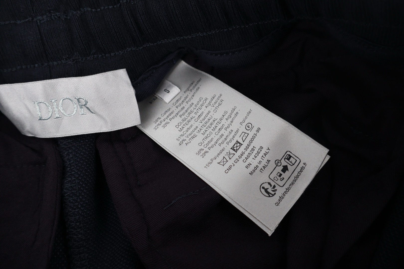 DIOR 迪奥 暗纹提花织带休闲裤 长裤 裤子 B0 513J127A0979-C585