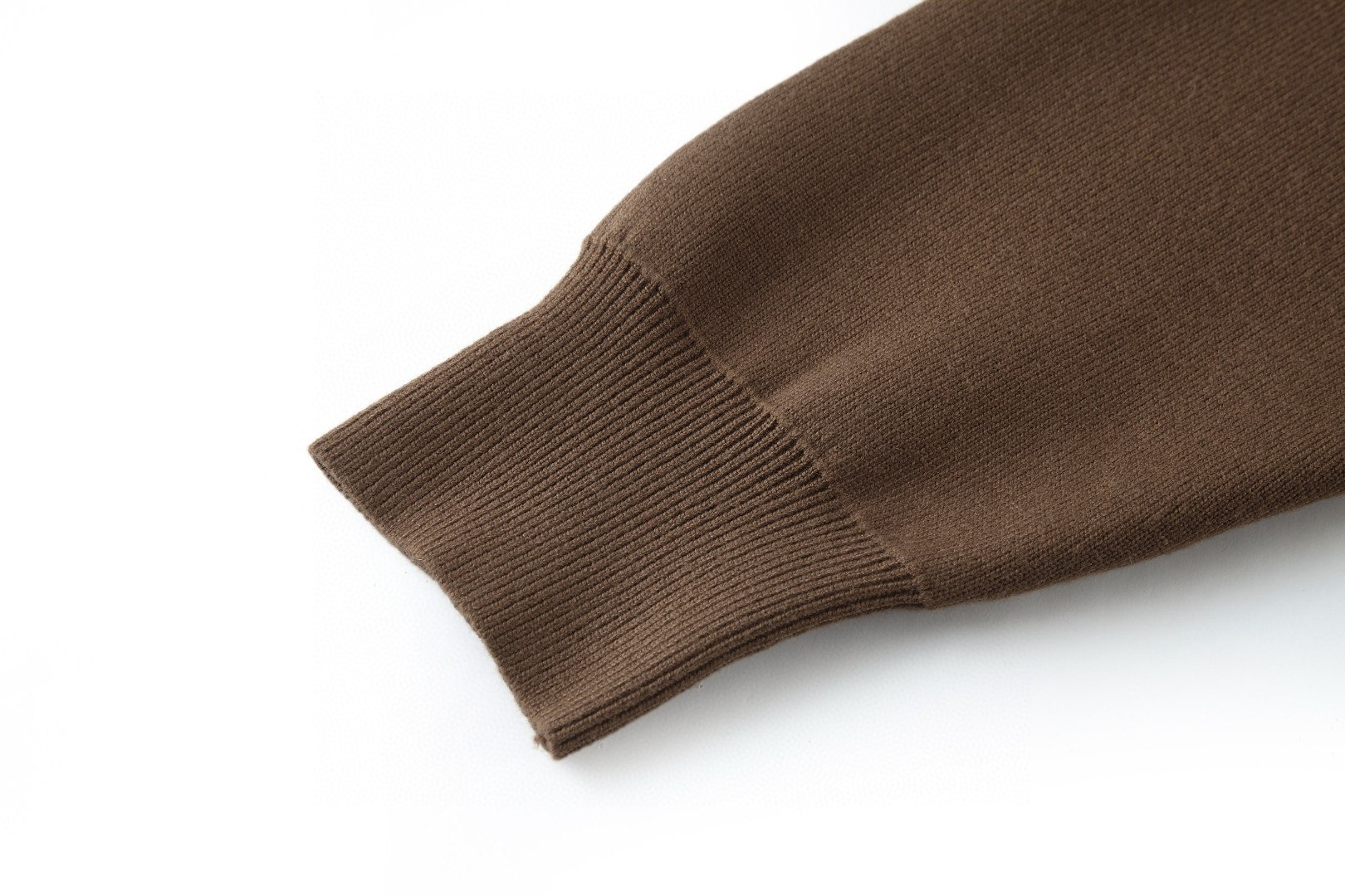 LOEWE 罗意威 皮标口袋针织拉链帽衫 卫衣 外套 长袖 棕色 B5 H526Y16KAS-3100